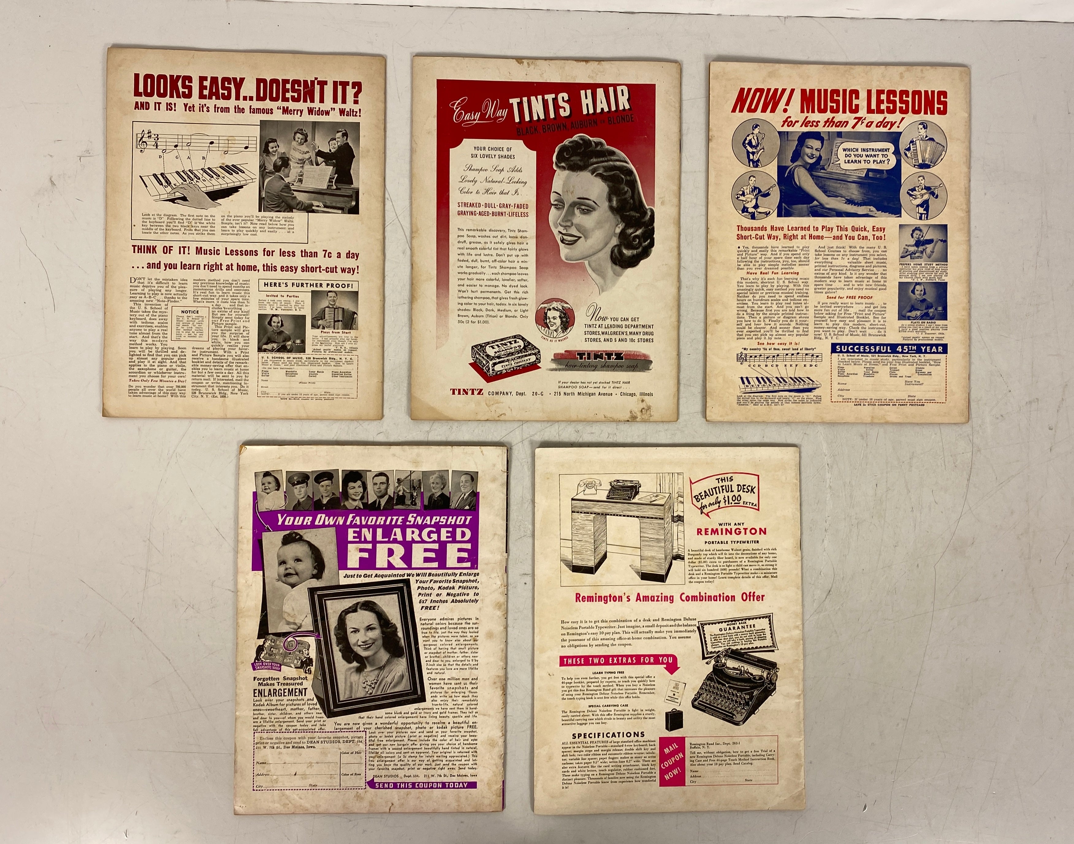 Lot of 13 Song Hits (1940-1945)