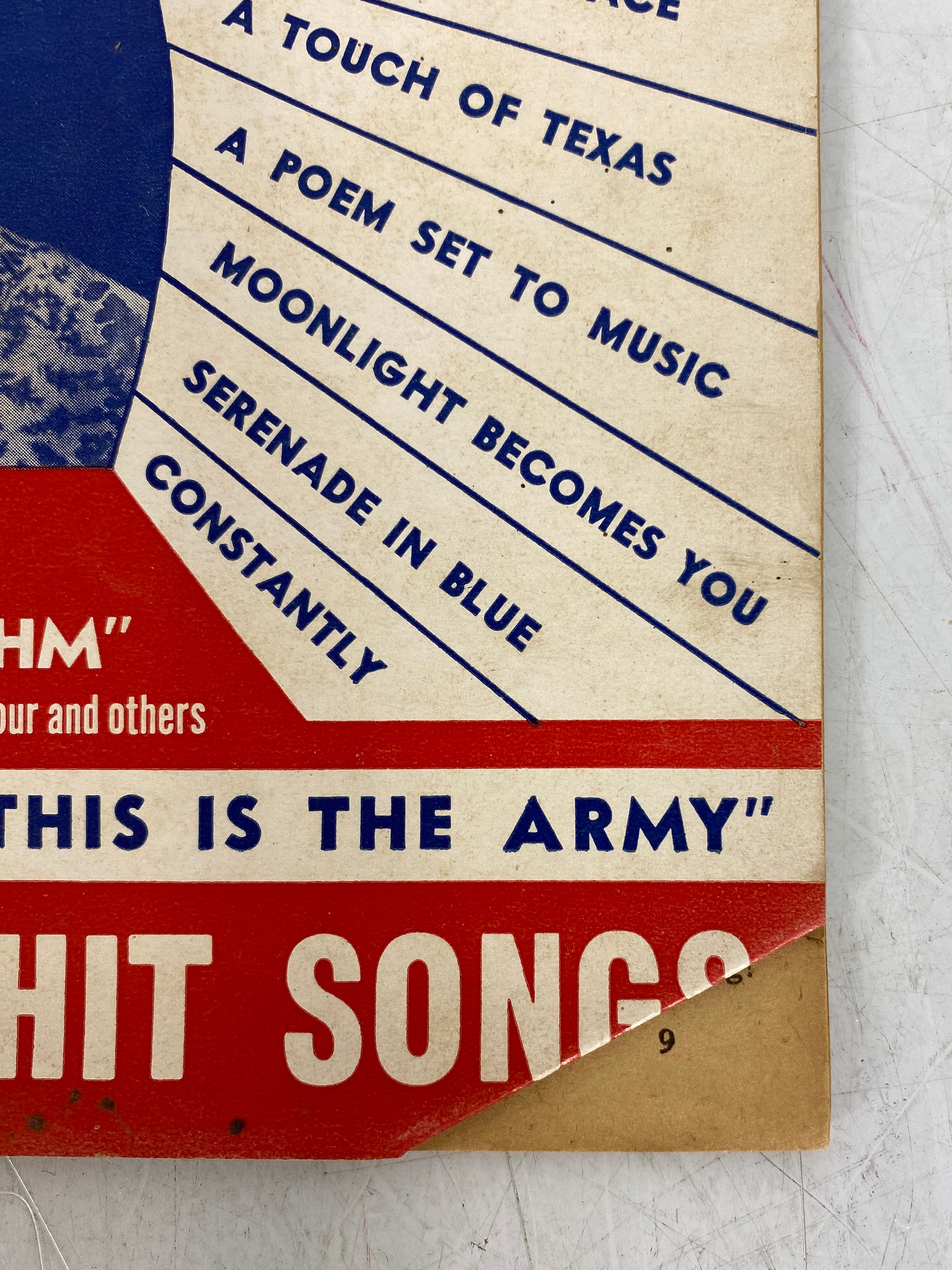 Lot of 13 Song Hits (1940-1945)