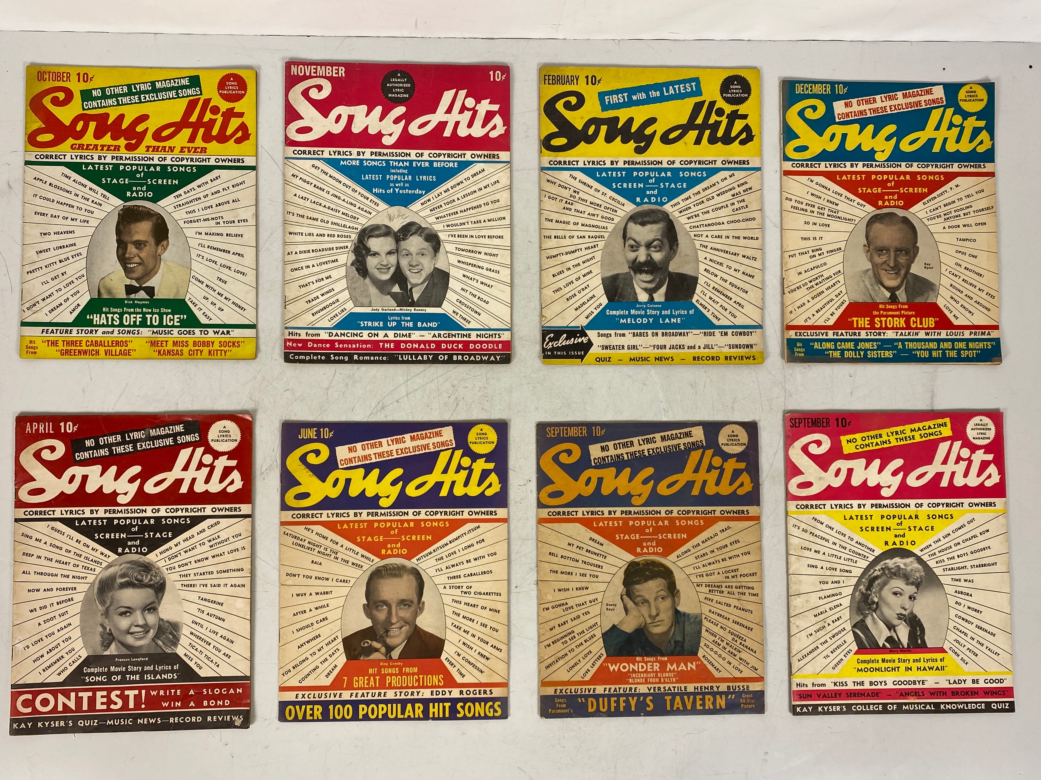 Lot of 13 Song Hits (1940-1945)