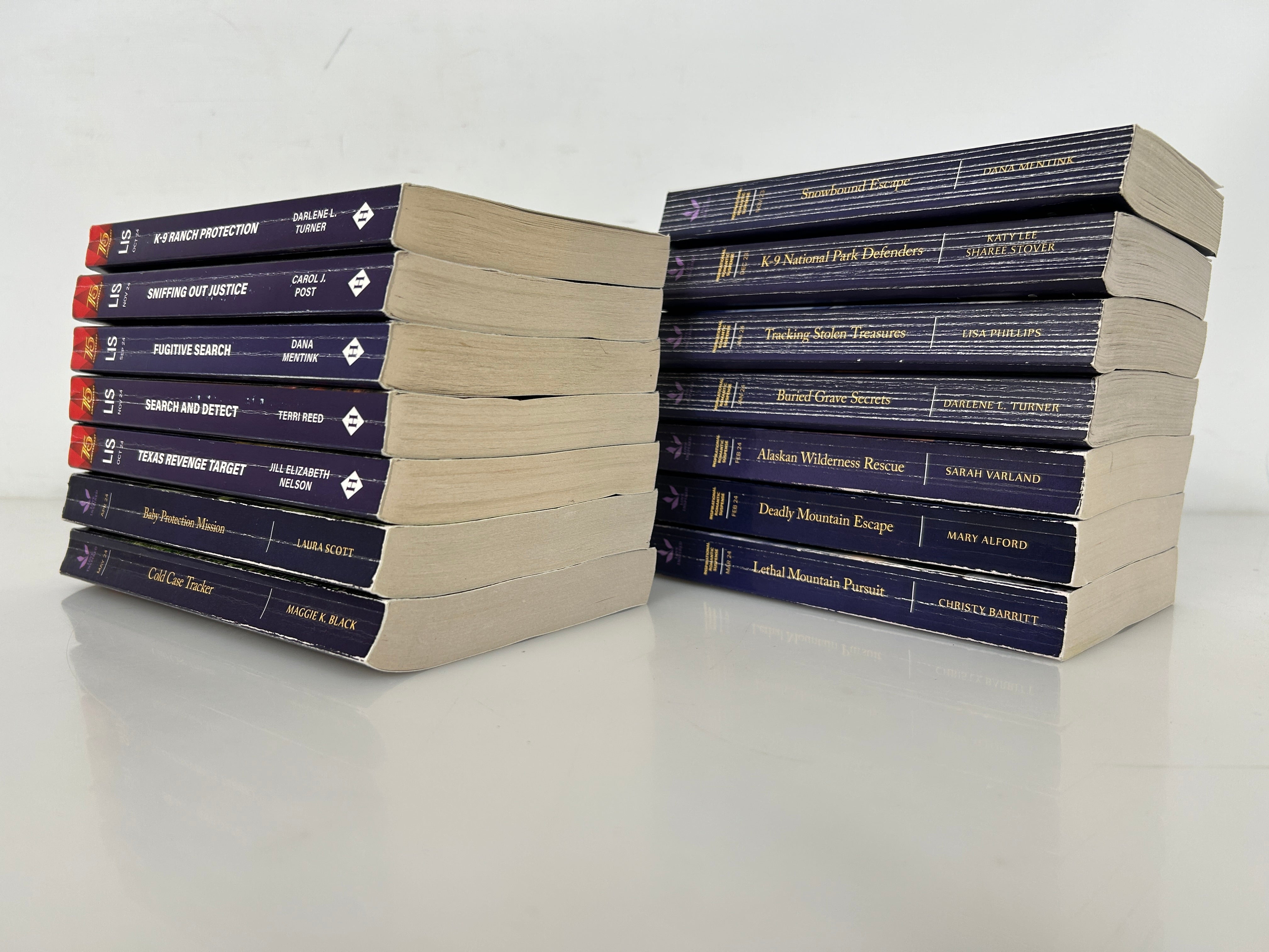 Lot of 14 Love Inspired (K-9 COMPANIONS) Larger Print 2023-24 SC