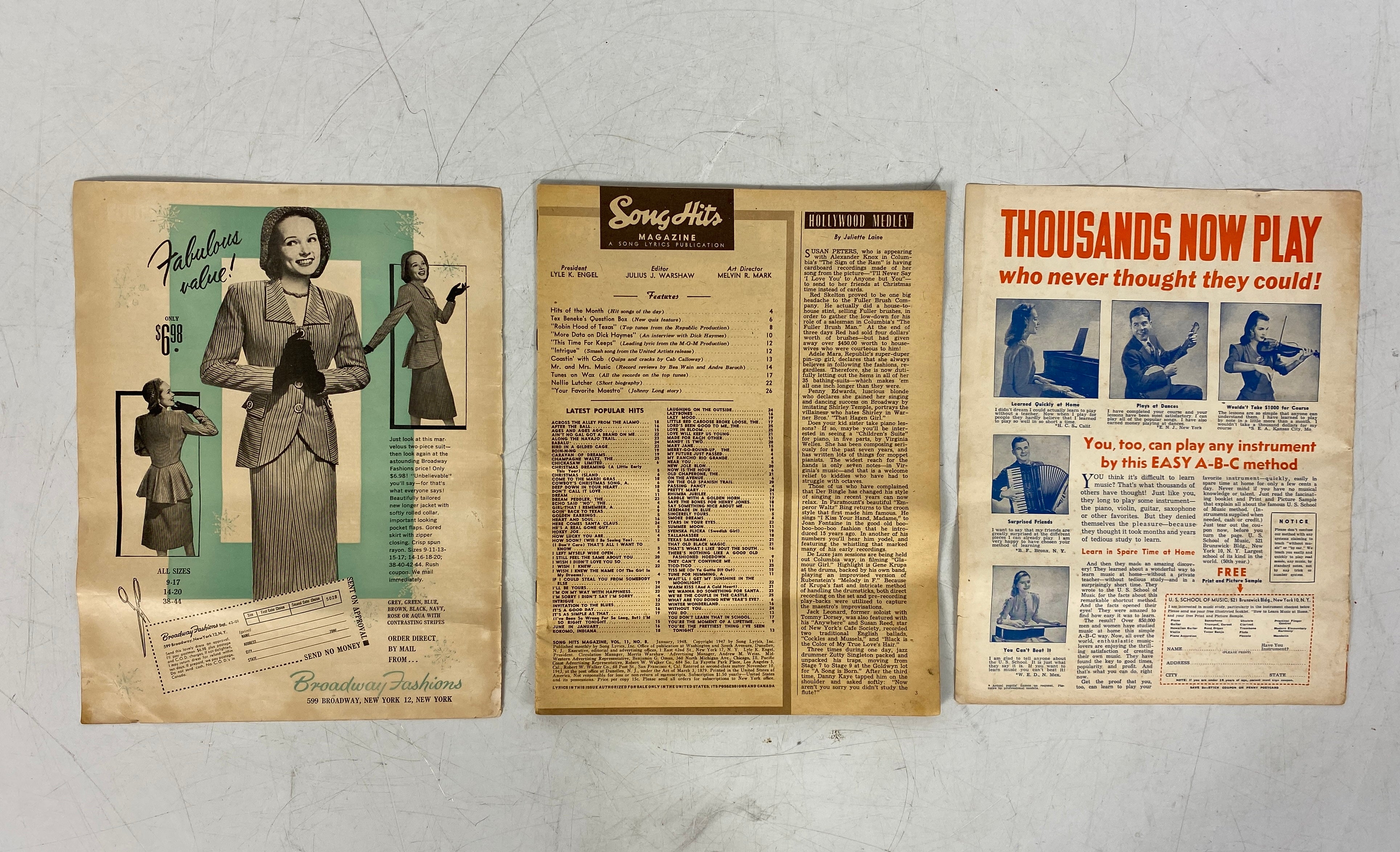 Lot of 15 Song Hits (1948-1959)