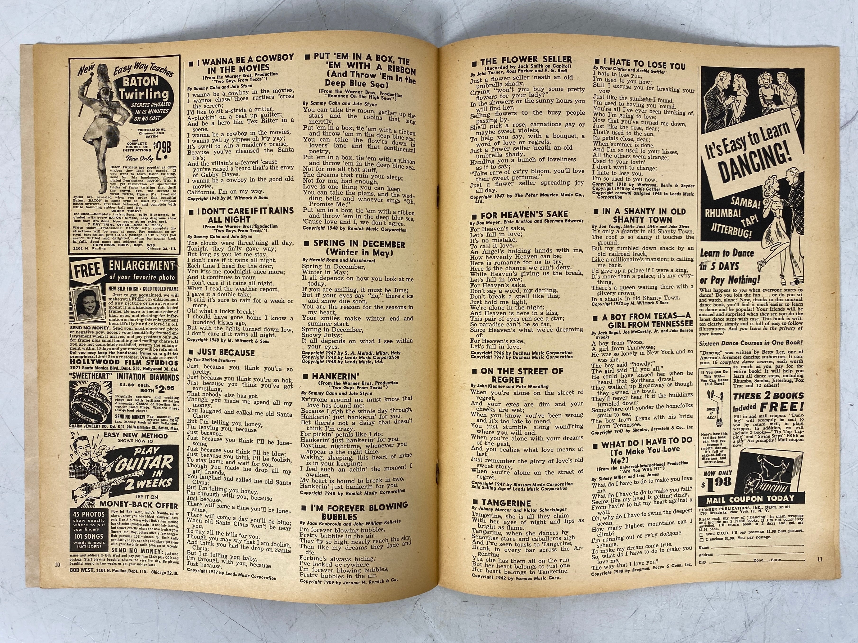 Lot of 15 Song Hits (1948-1959)