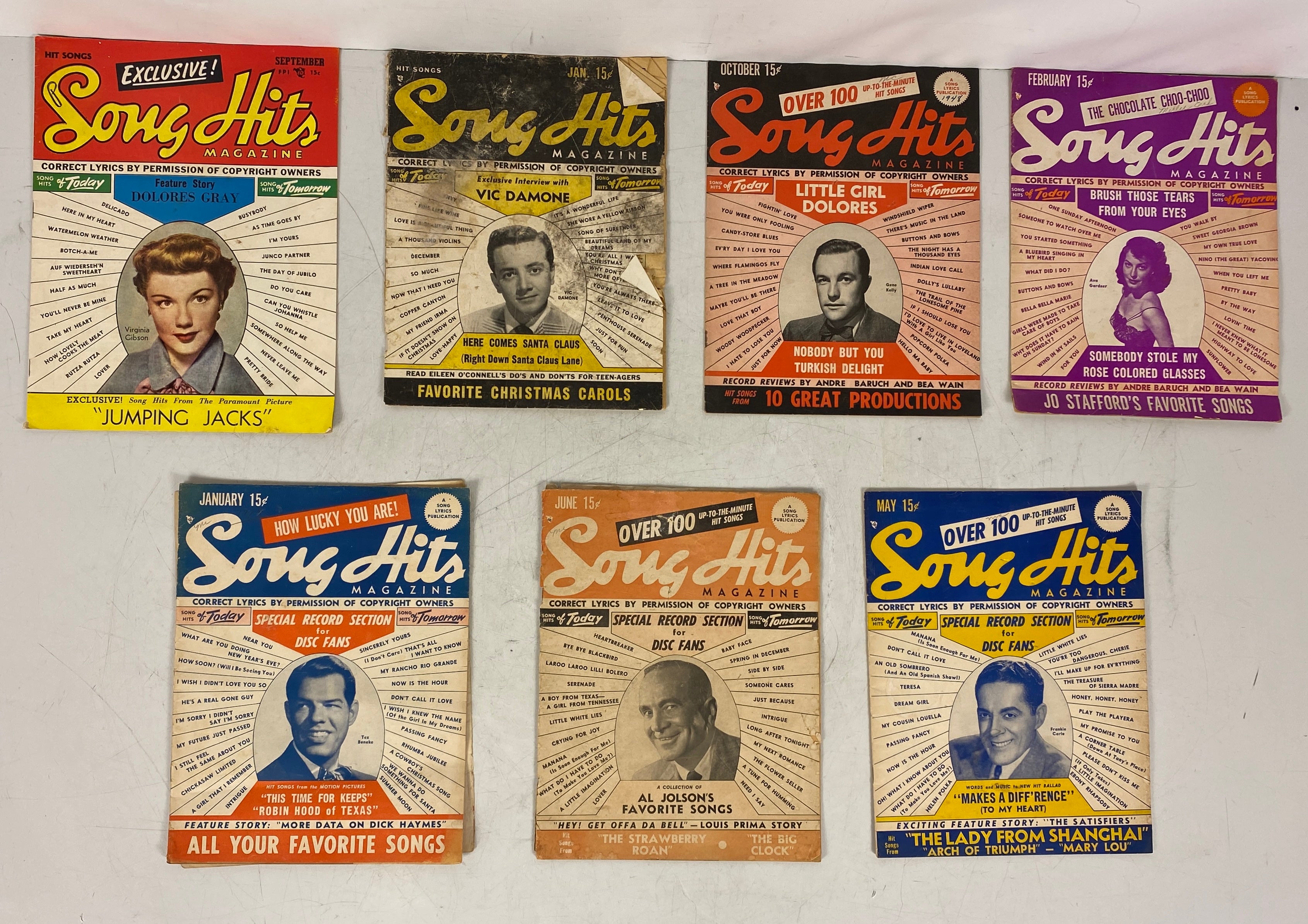 Lot of 15 Song Hits (1948-1959)