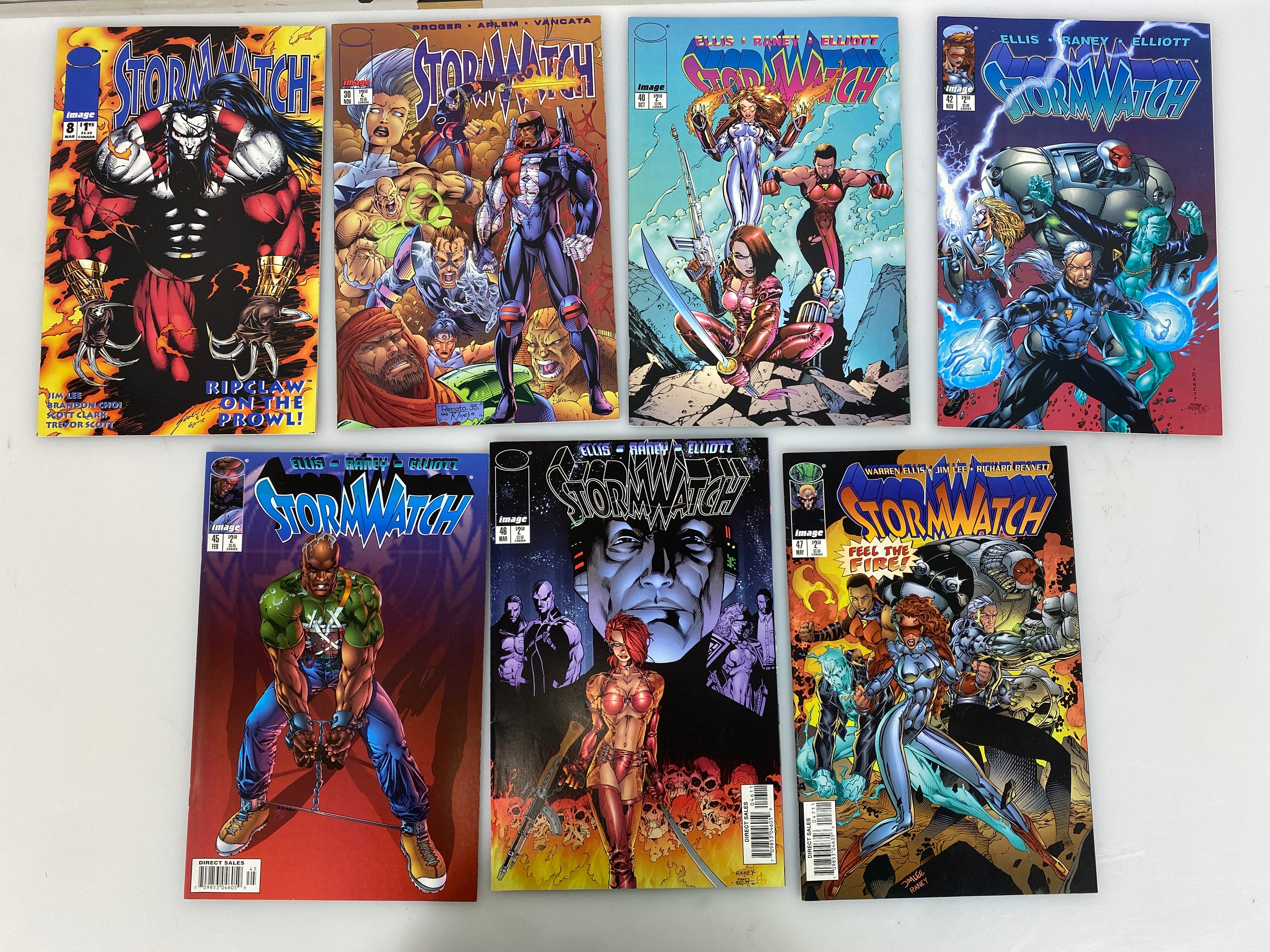 Lot of 15 Stormwatch Image Comics 1993-1997