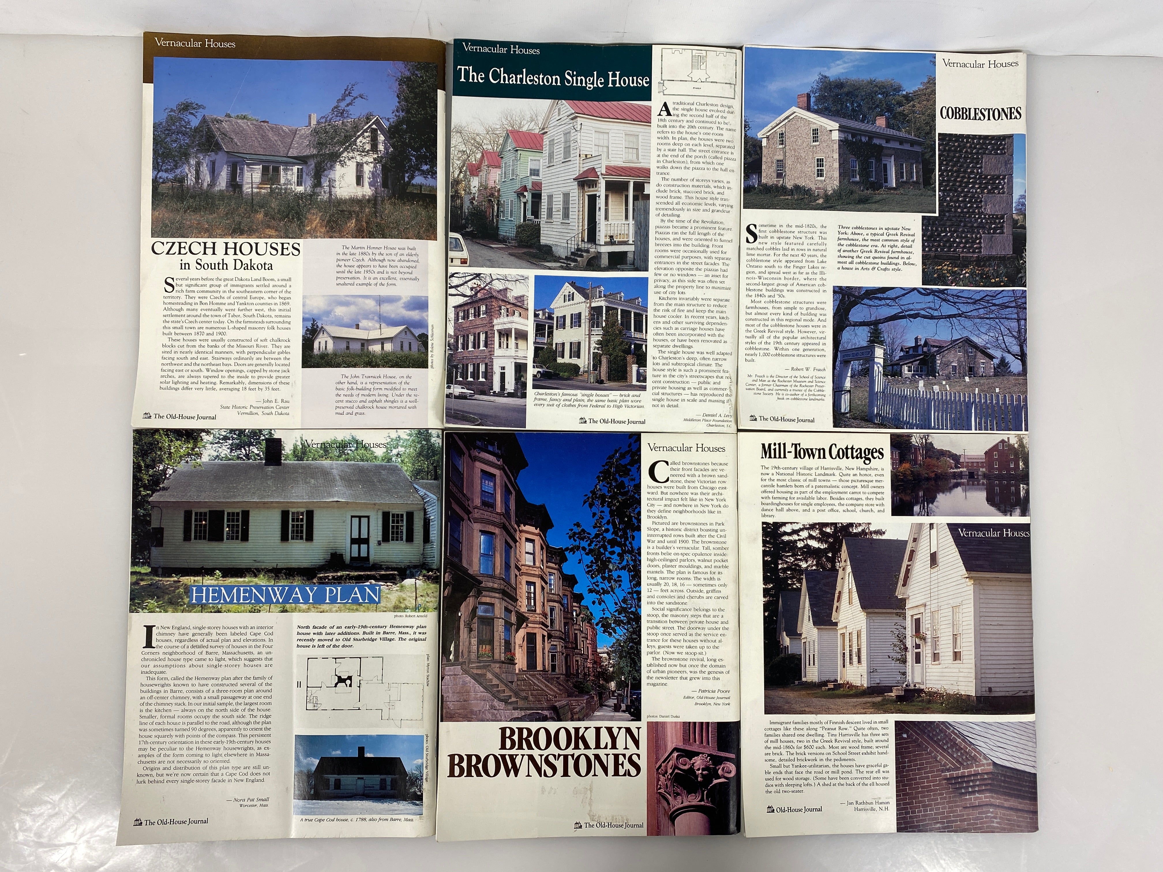 Lot of 18 The Old-House Journal magazine run 1987-1989