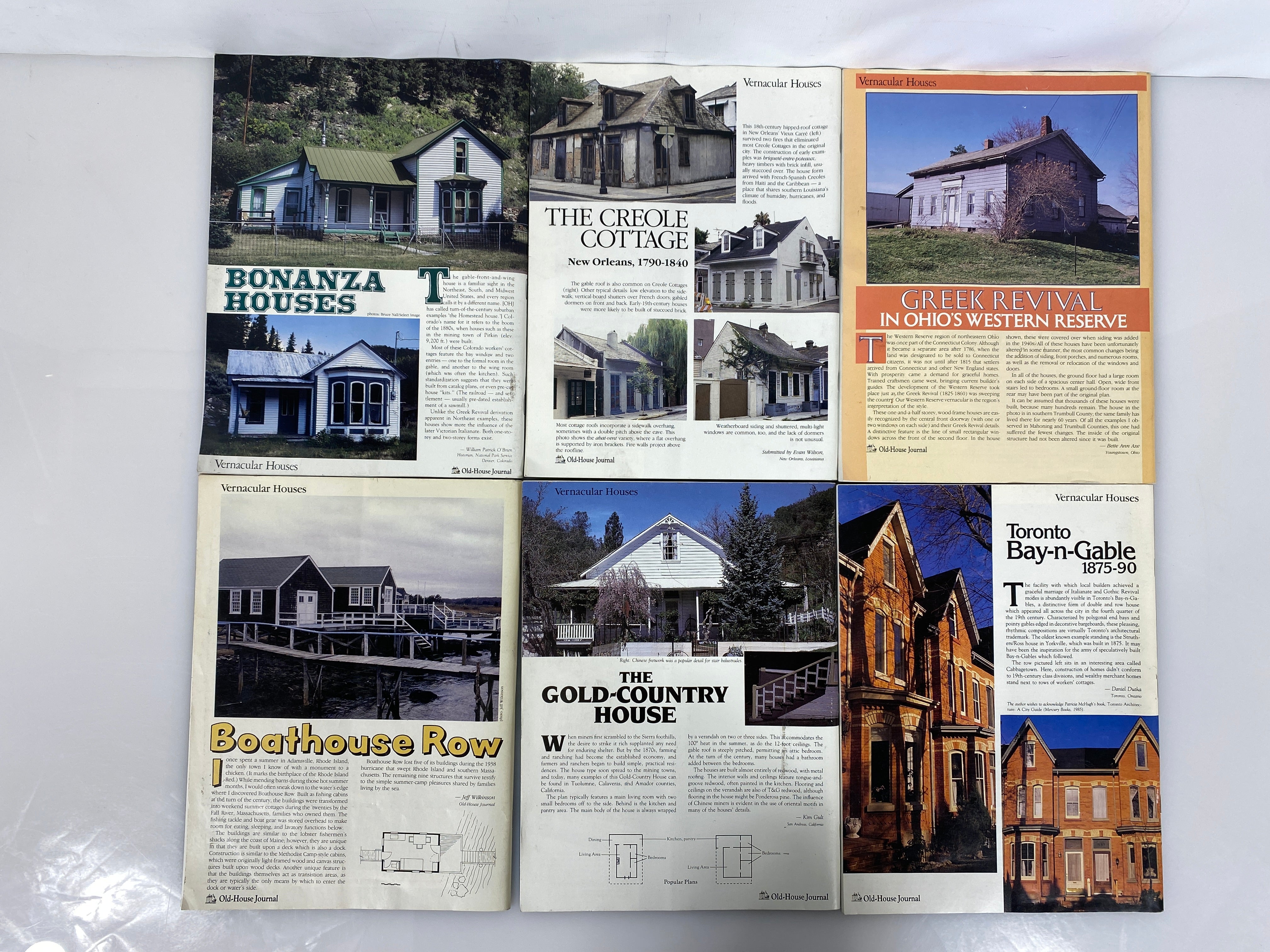 Lot of 18 The Old-House Journal magazine run 1987-1989