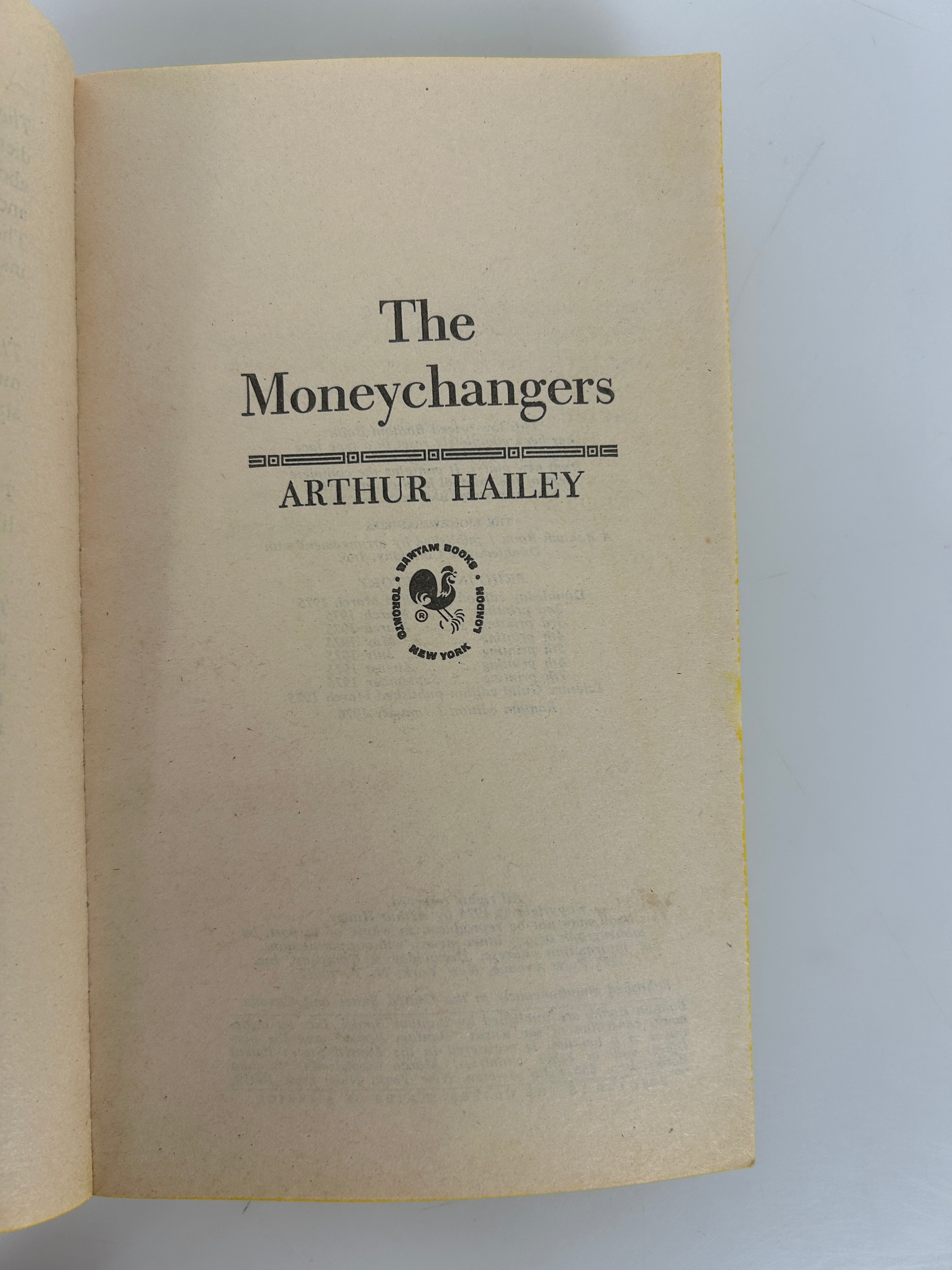 Lot of 2 Arthur Hailey Novels: In High Places/The Moneychangers 1970s PB
