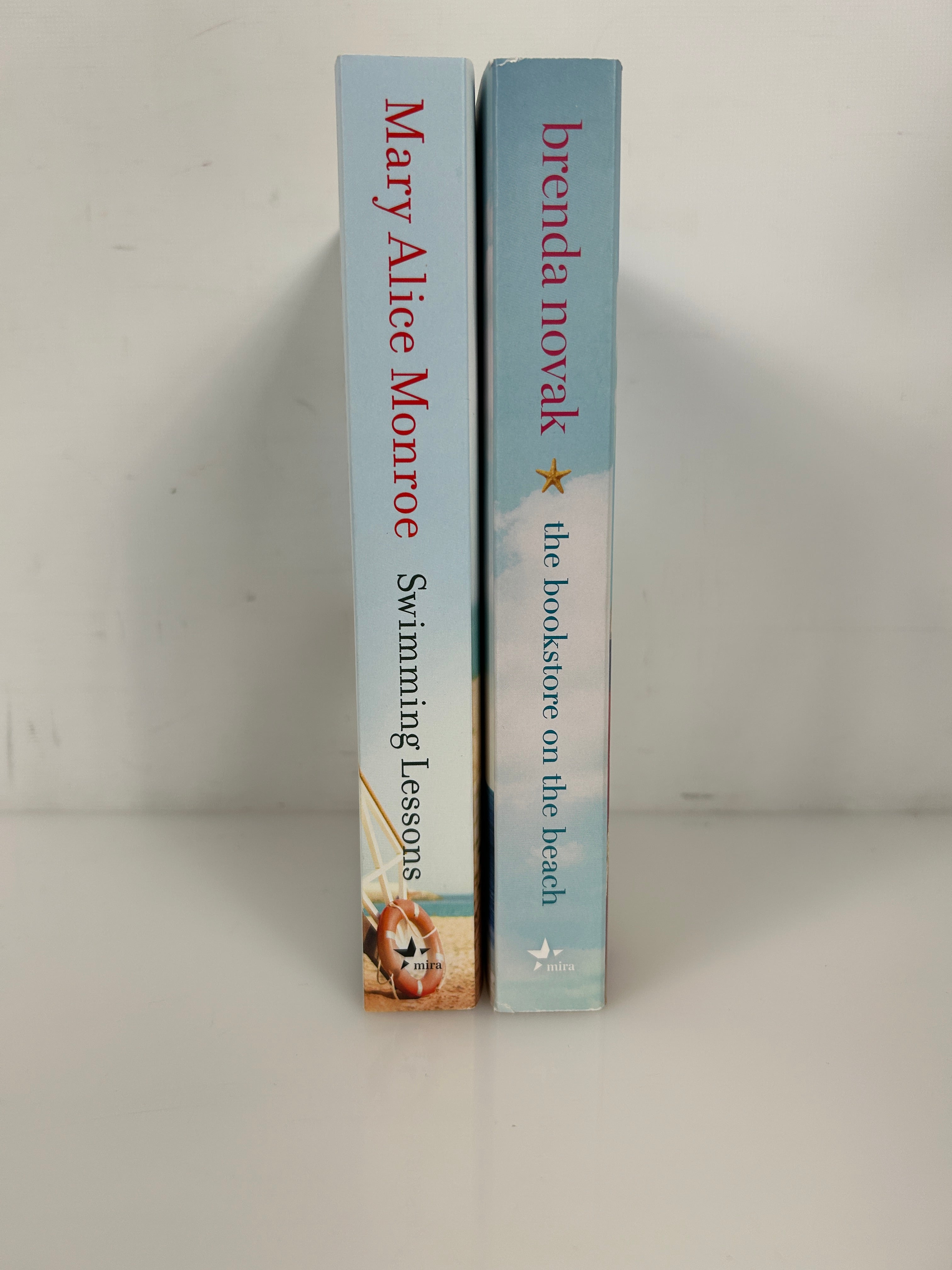 Lot of 2 Beach Read Romances Swimming Lessons & The Bookstore on the Beach SC