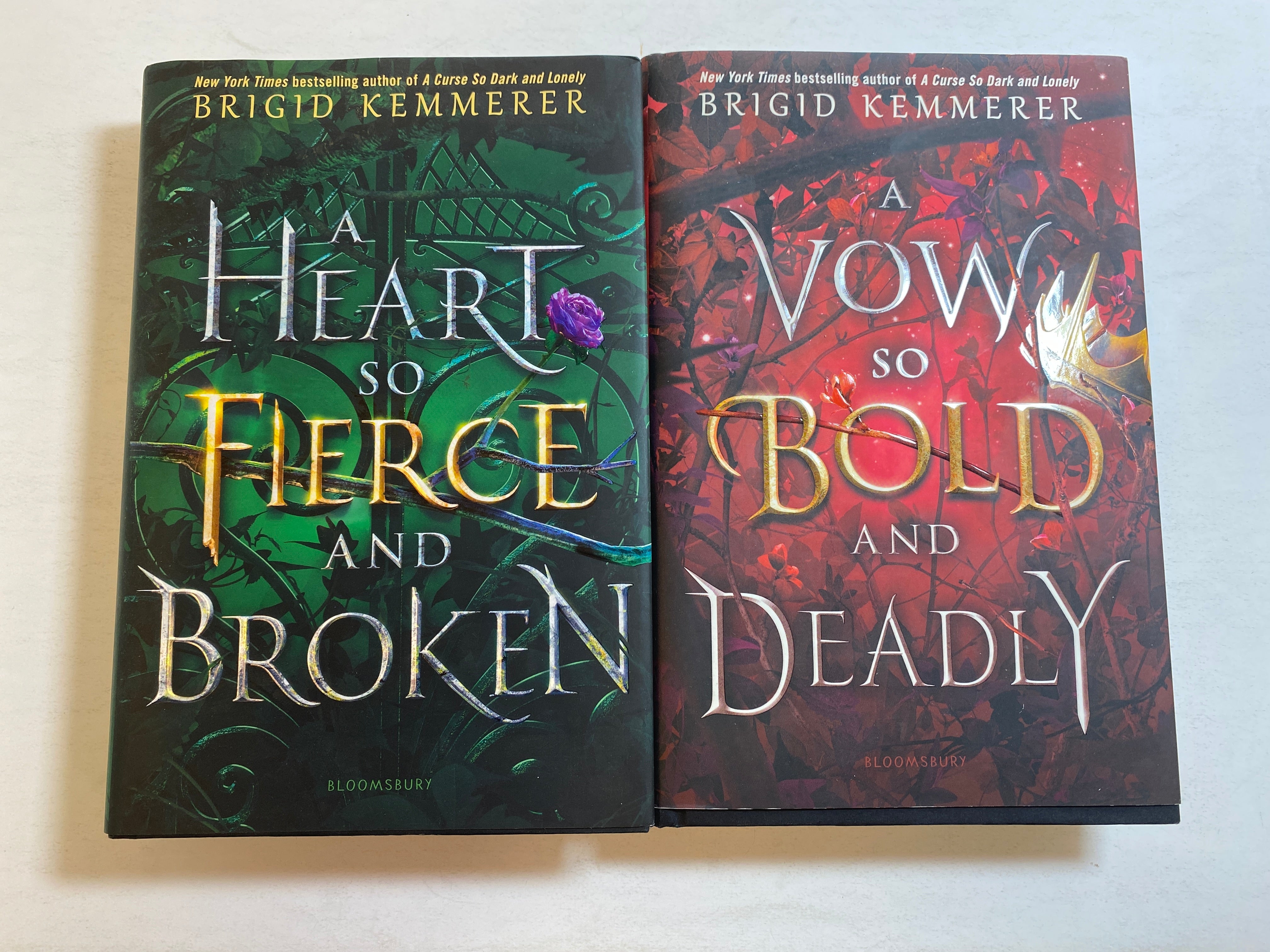 Lot of 2 Brigid Kemmerer Books HCDJ Bloomsbury Press 2020-2021