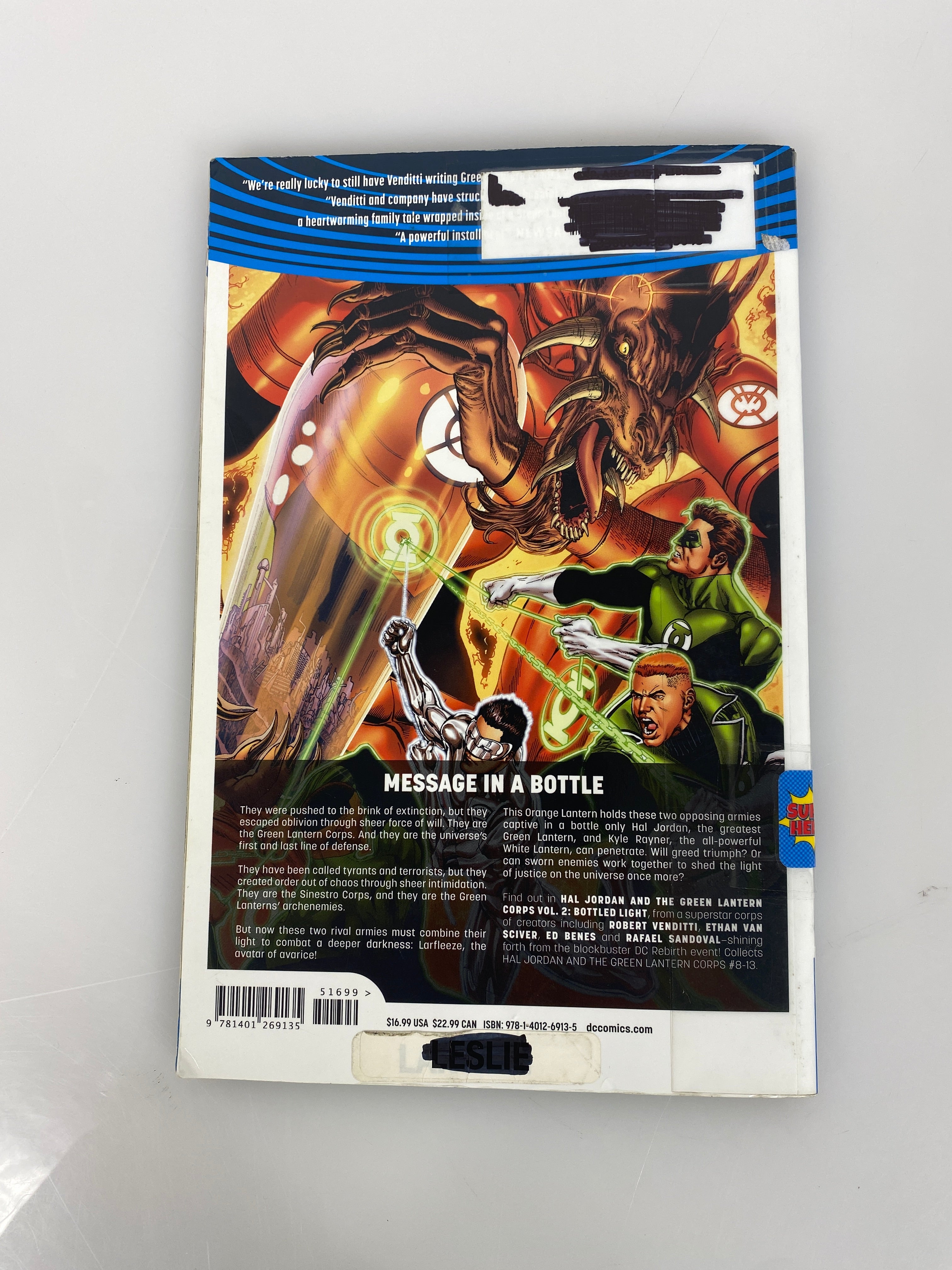 Lot of 2 DC Rebirth Hal Jordan Green Lantern Graphic Novels Vols 2, 3 2017