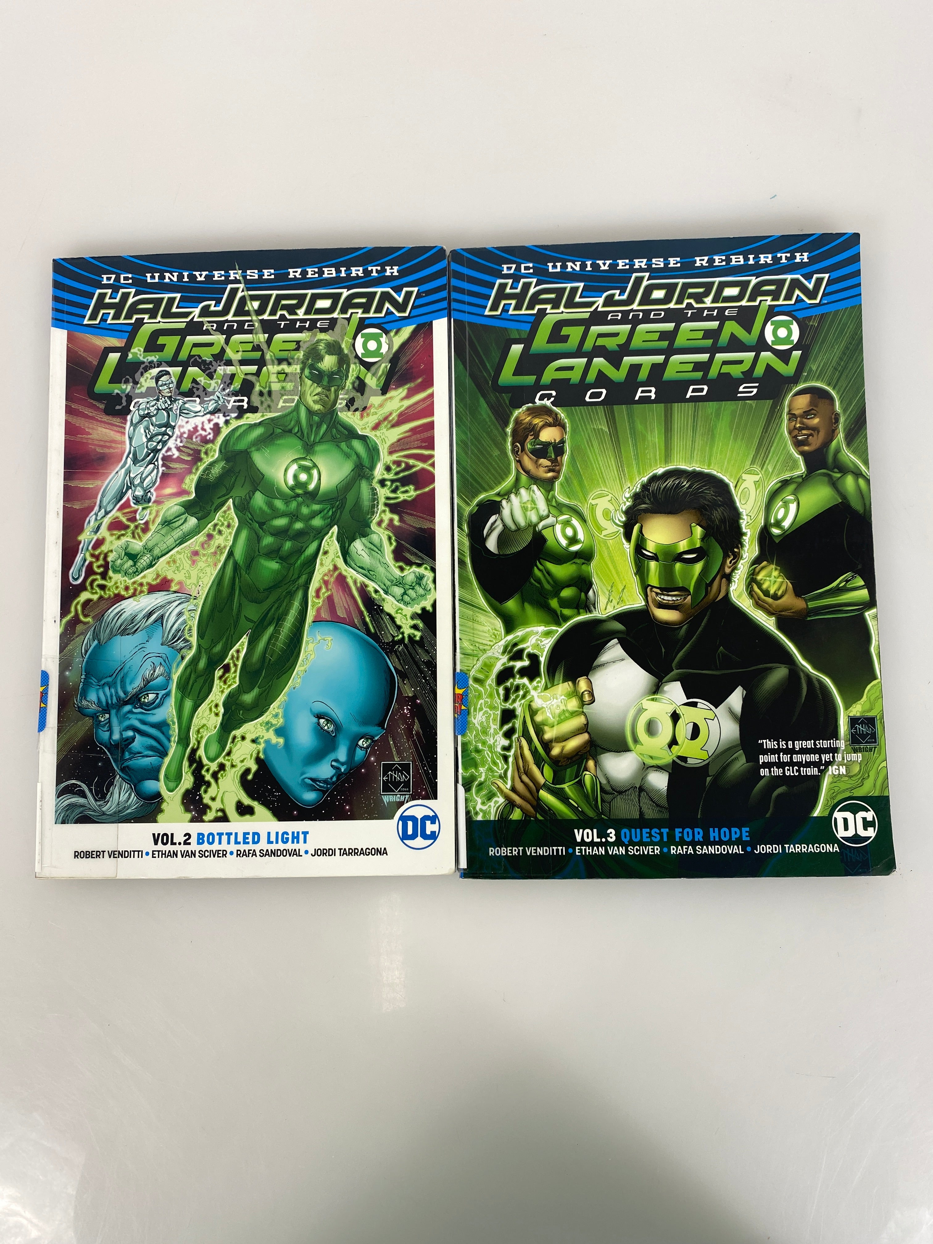 Lot of 2 DC Rebirth Hal Jordan Green Lantern Graphic Novels Vols 2, 3 2017