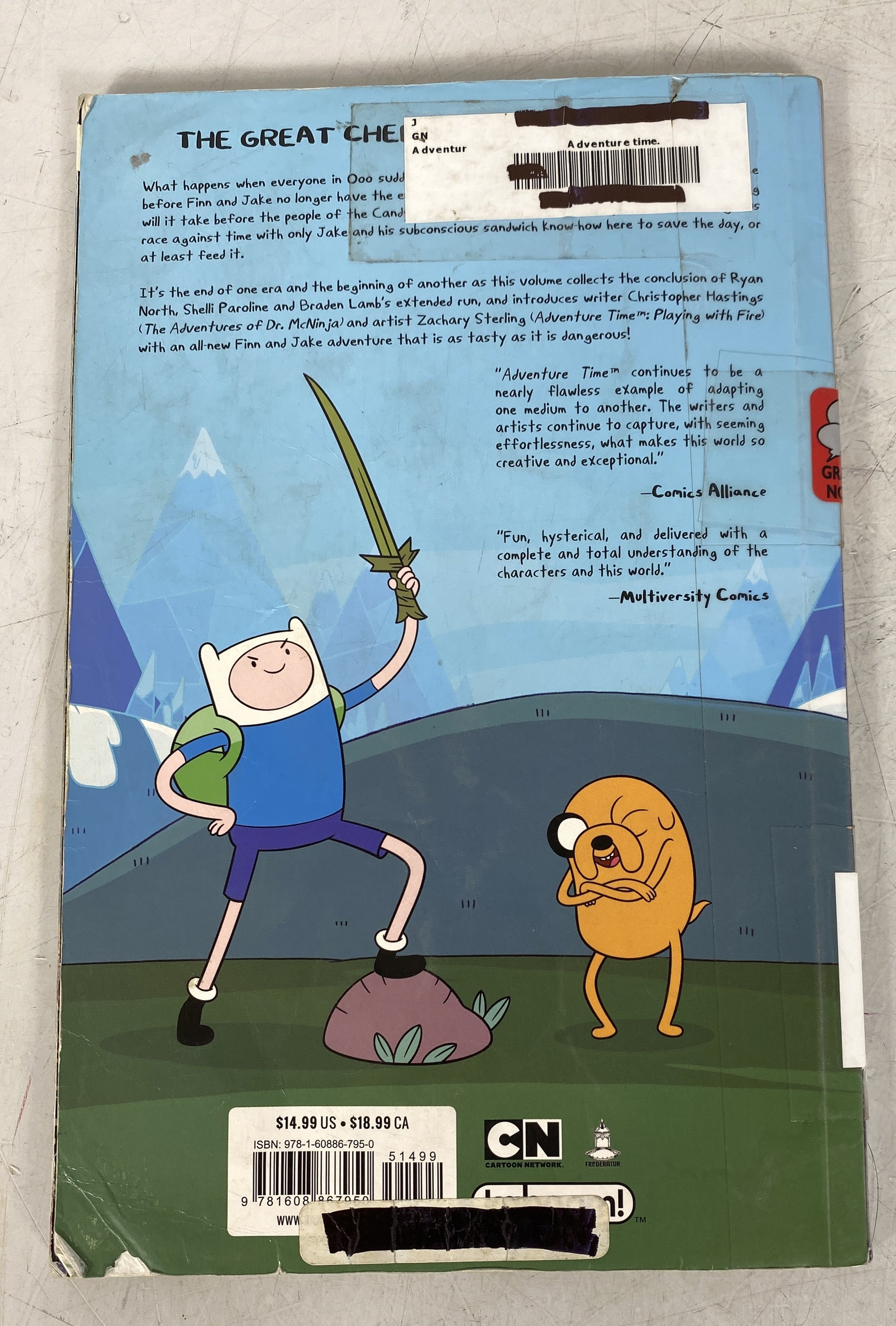 Lot of 2 Ex Library Adventure Time Graphic Novels Vols 8, 16