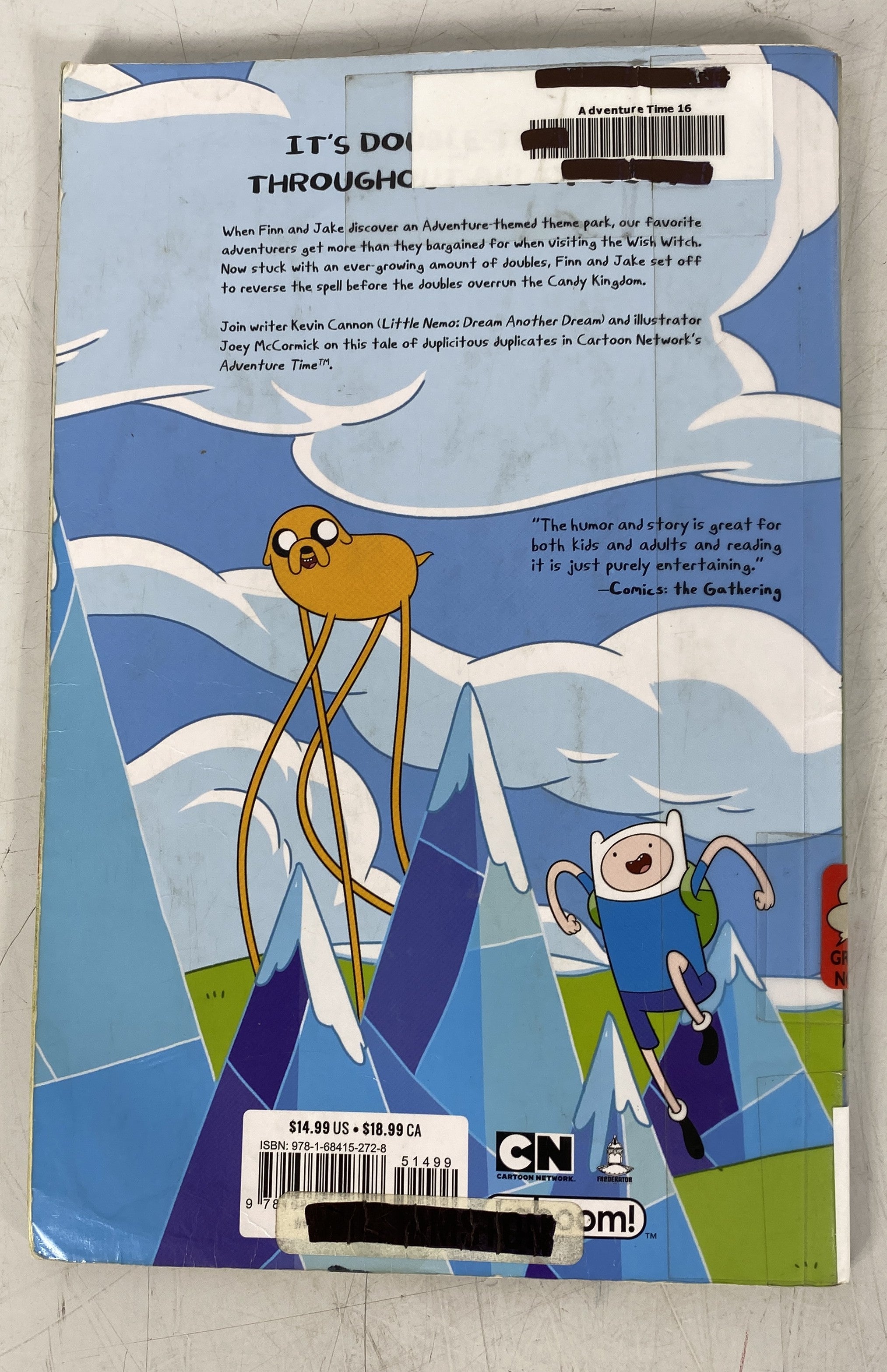 Lot of 2 Ex Library Adventure Time Graphic Novels Vols 8, 16