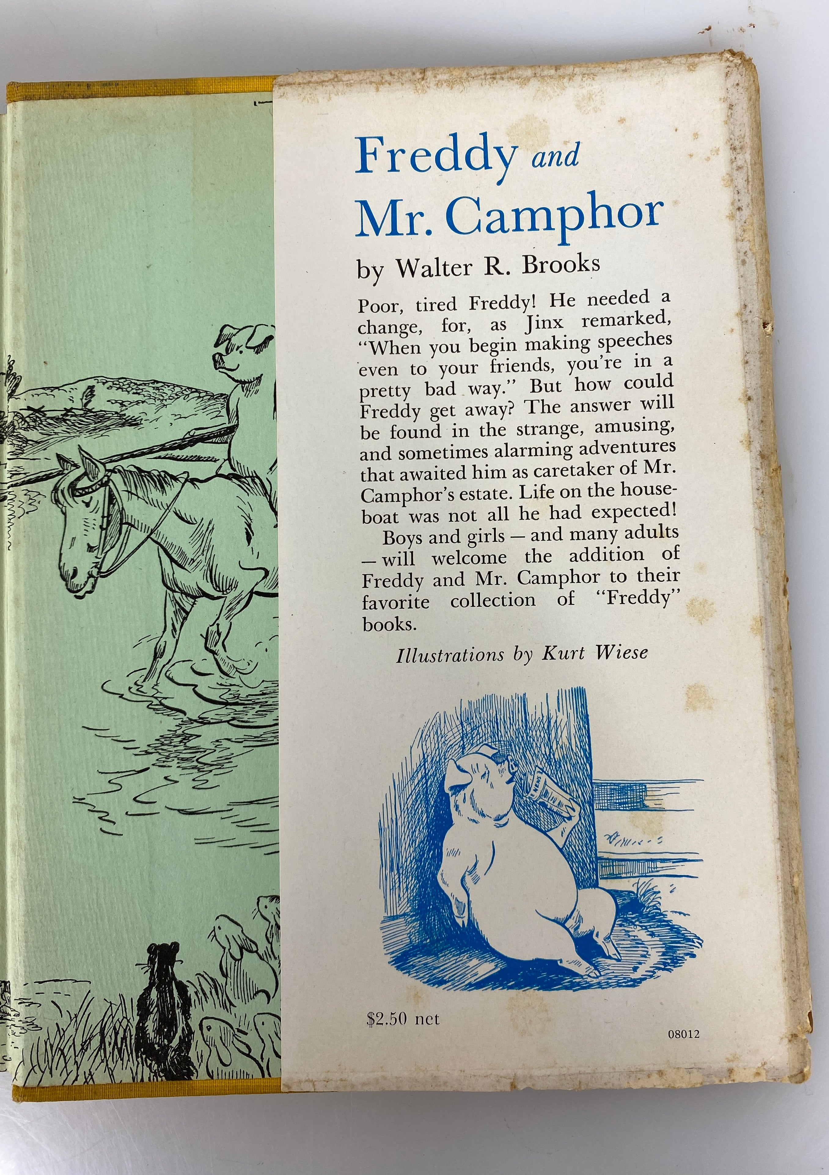 Lot of 2: Freddy Goes Camping (1st Ed)/Freddy and the Poppinjay by Brooks 1940s
