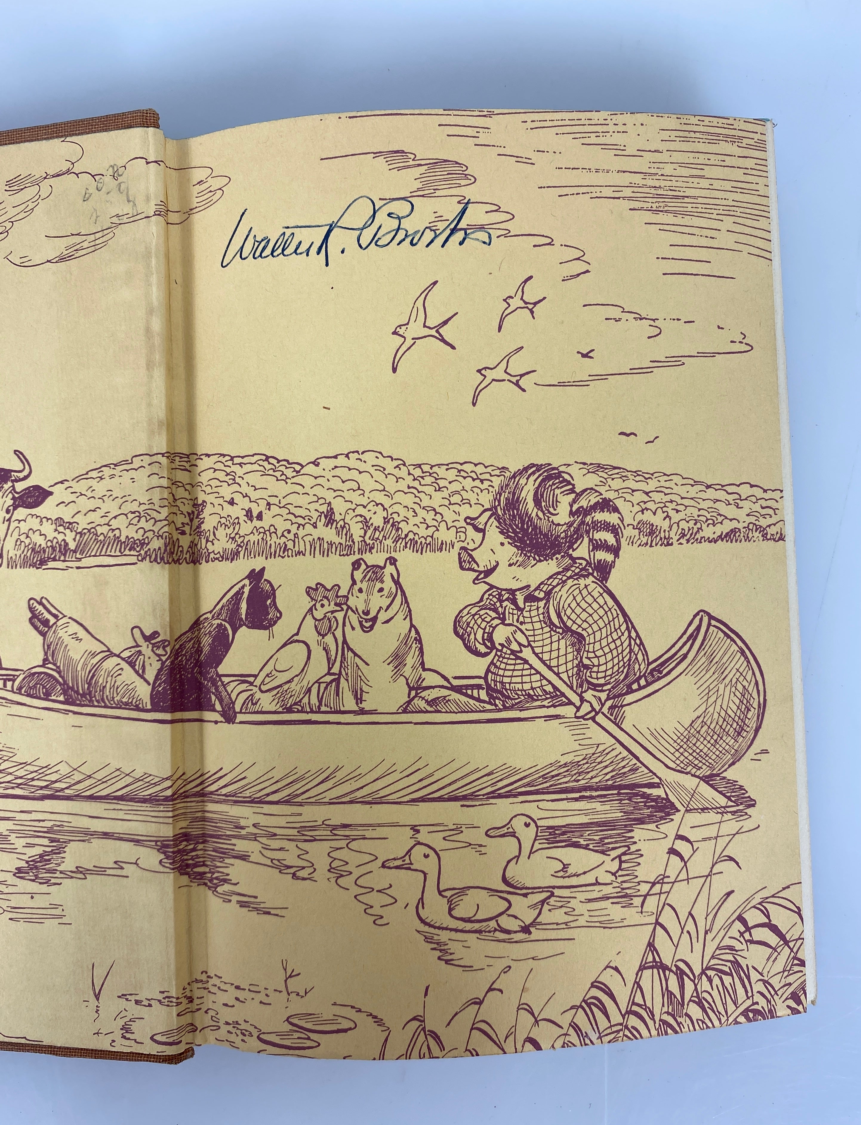 Lot of 2: Freddy Goes Camping (1st Ed)/Freddy and the Poppinjay by Brooks 1940s