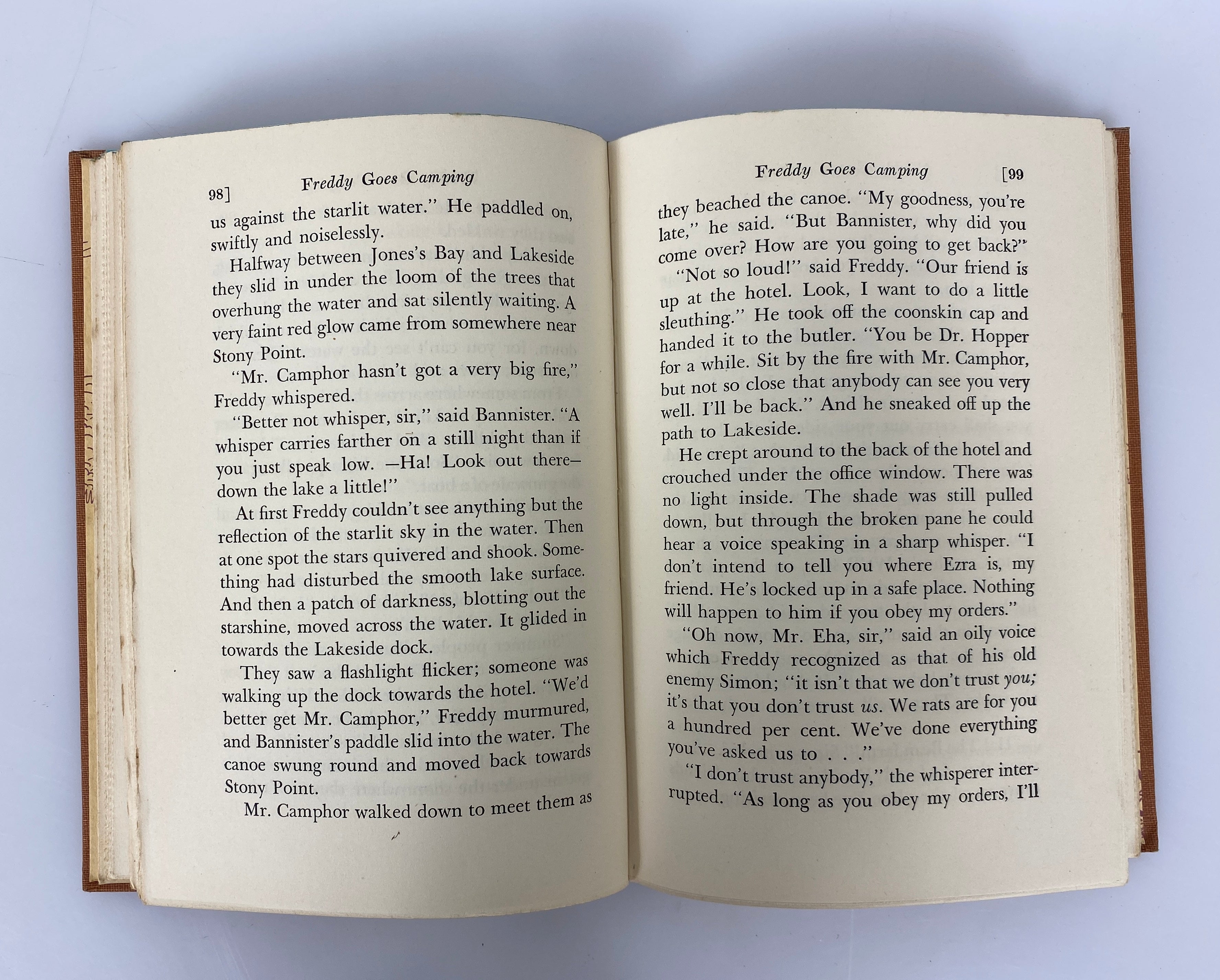 Lot of 2: Freddy Goes Camping (1st Ed)/Freddy and the Poppinjay by Brooks 1940s