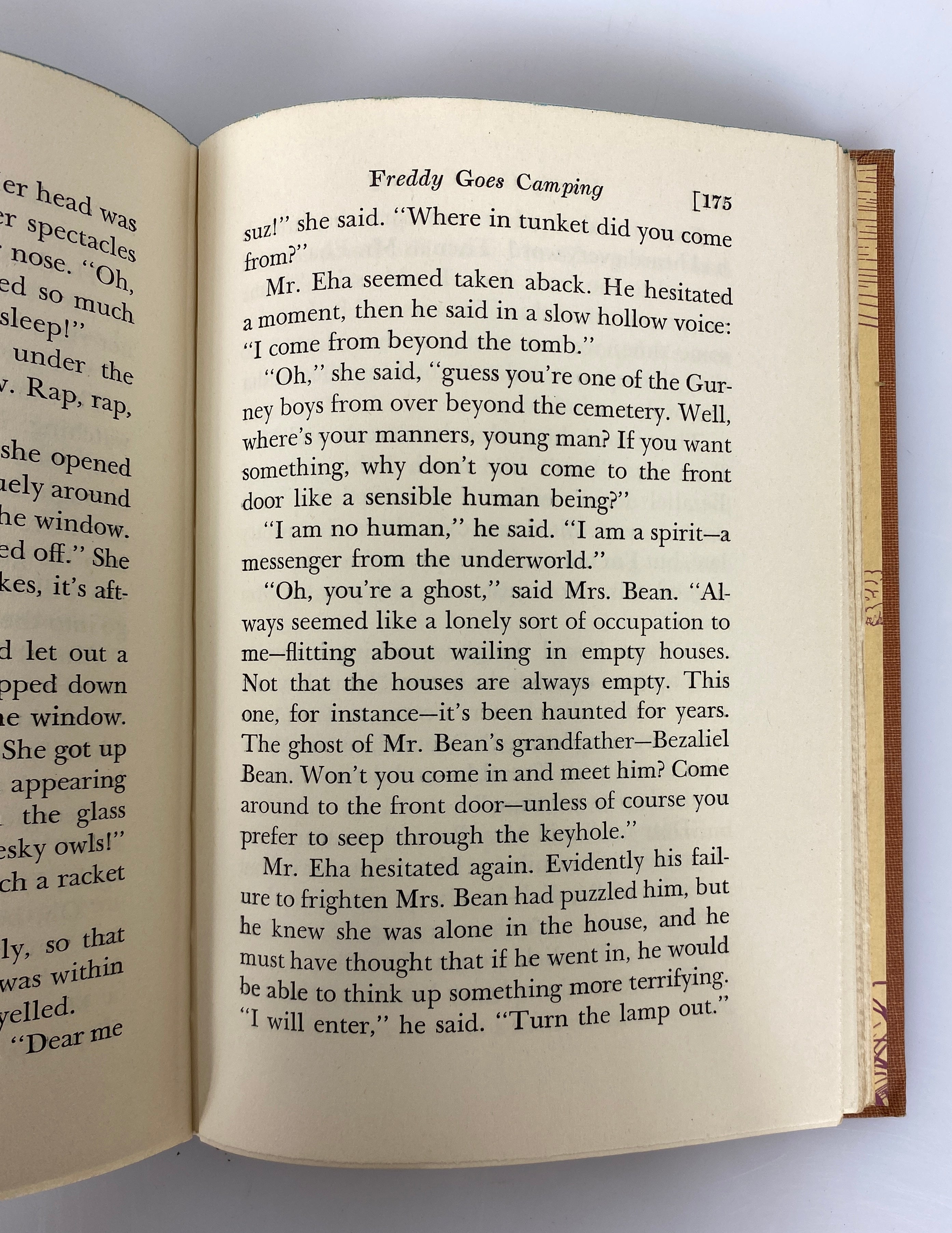Lot of 2: Freddy Goes Camping (1st Ed)/Freddy and the Poppinjay by Brooks 1940s