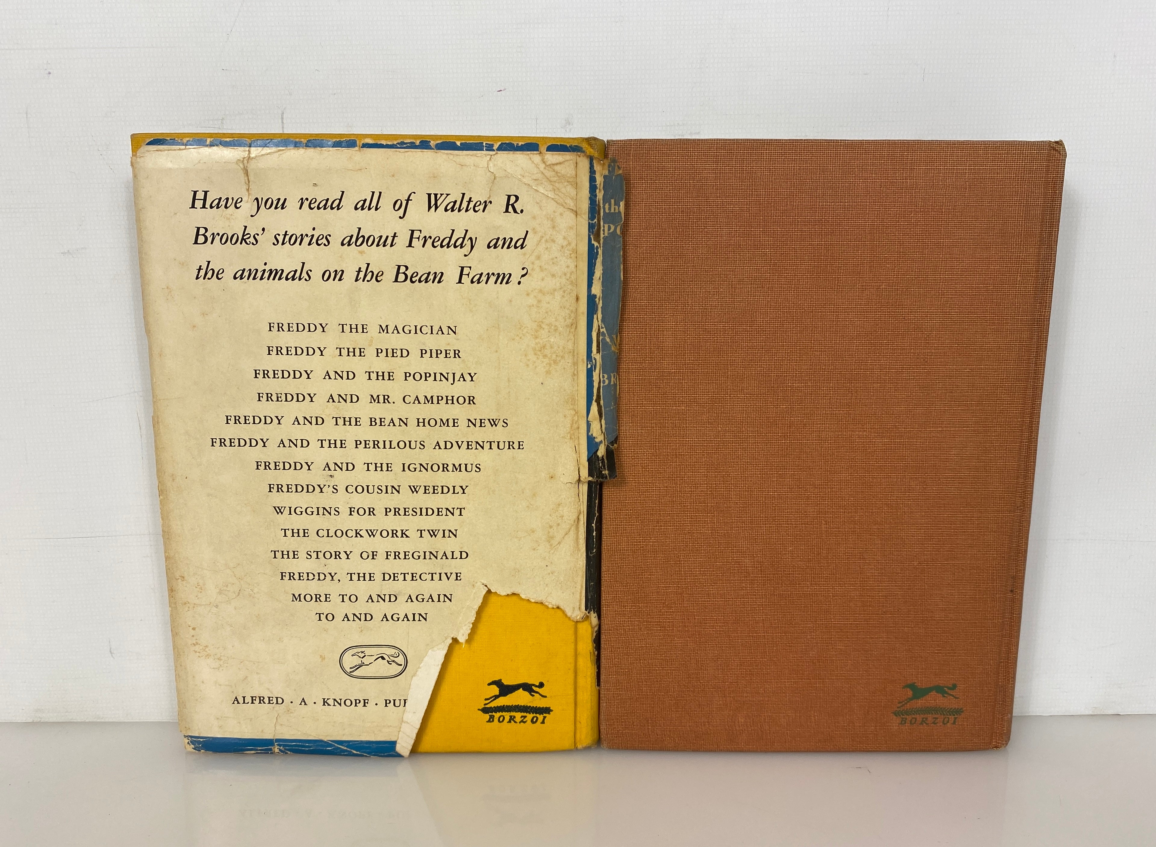 Lot of 2: Freddy Goes Camping (1st Ed)/Freddy and the Poppinjay by Brooks 1940s