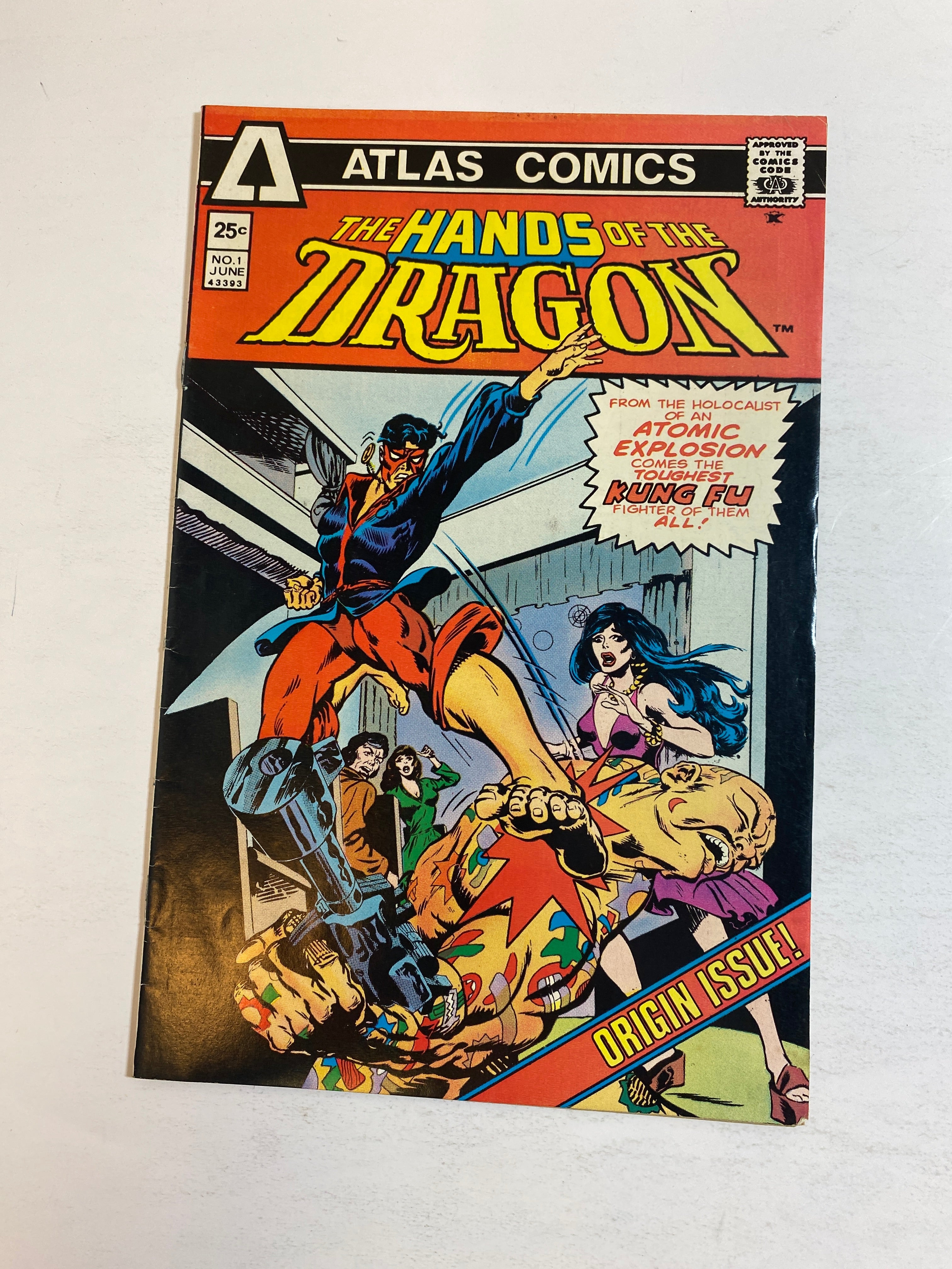 Lot of 2 Hands of the Dragon No 1 Atlas Comics 1975