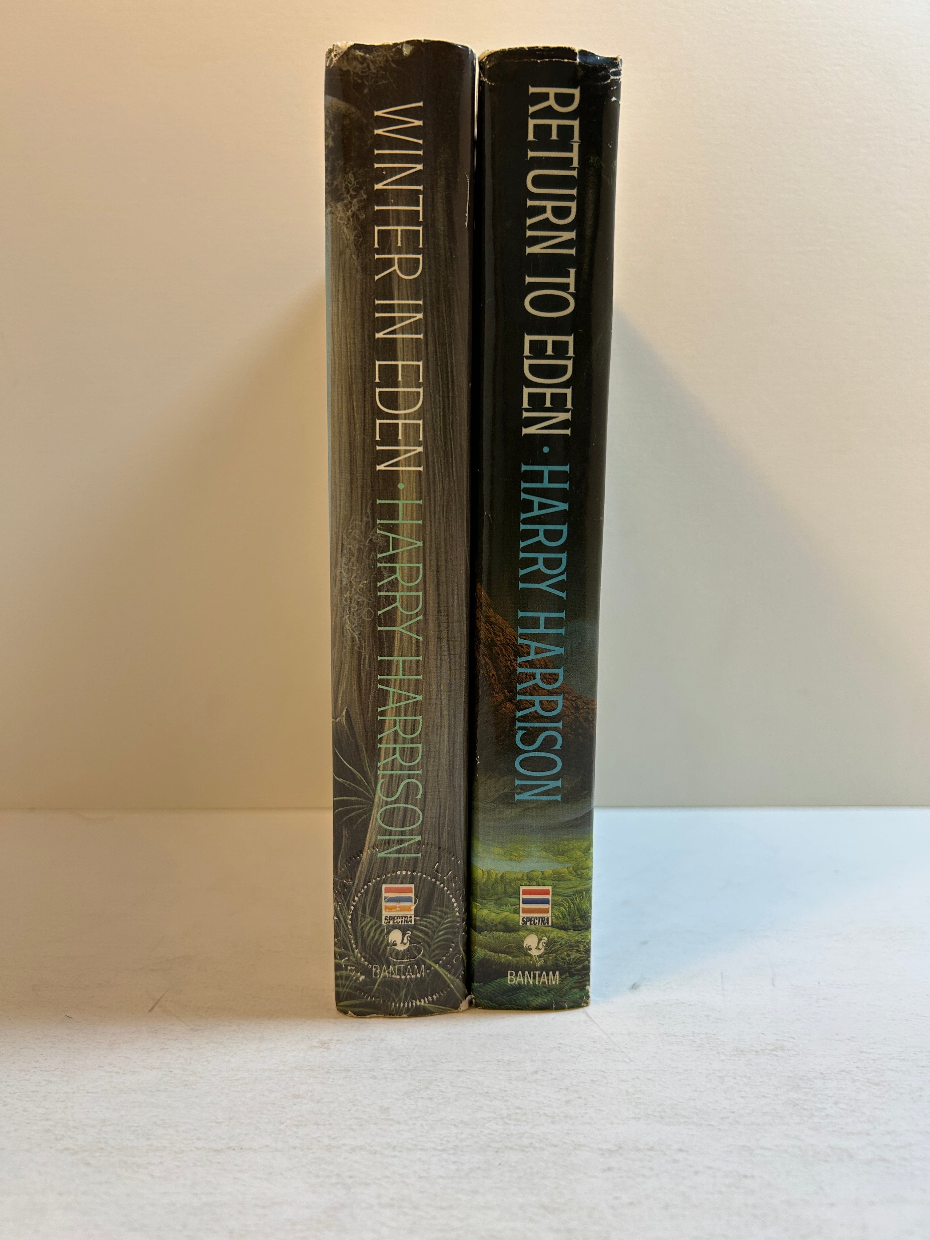 Lot of 2 Harry Harrison books Return to Eden/Winter in Eden BCE 1st Ed HCDJ
