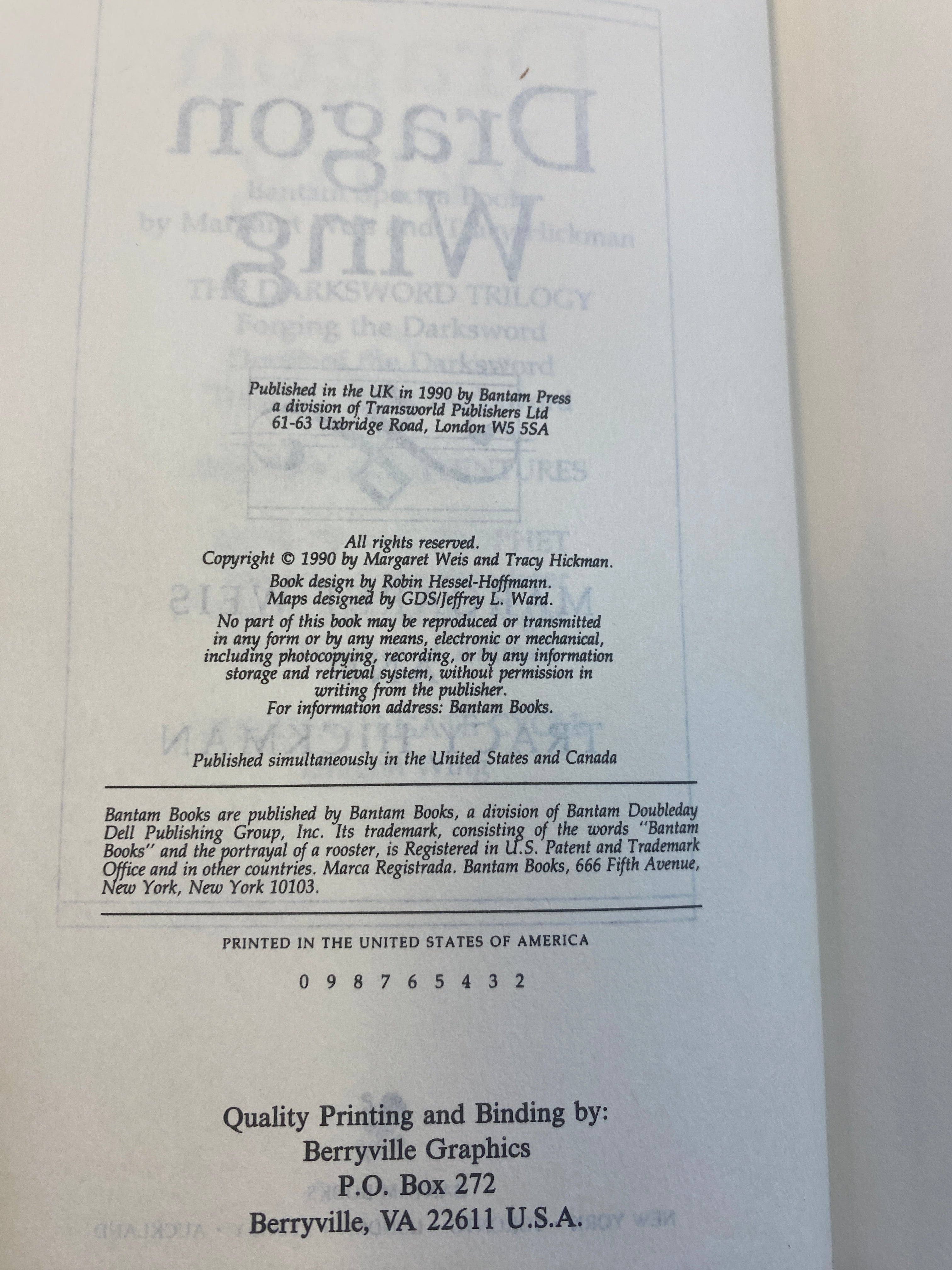 Lot of 2 HC Fantasy Beyond Sanctuary Dragon Wing Volume 1  HCDJ 1985-1990