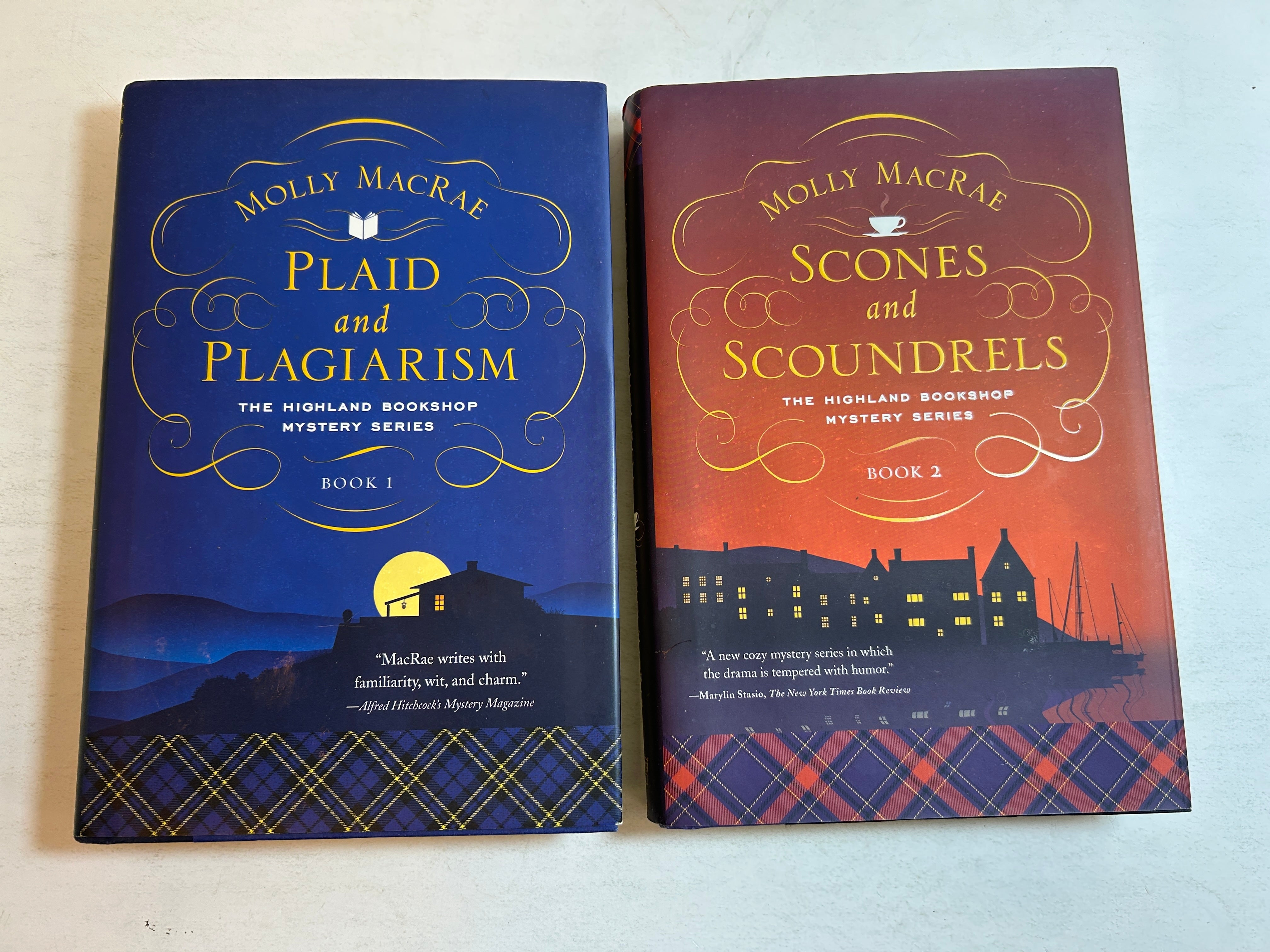 Lot of 2 Highland Bookshop Mysteries by Molly MacRae HCDJ