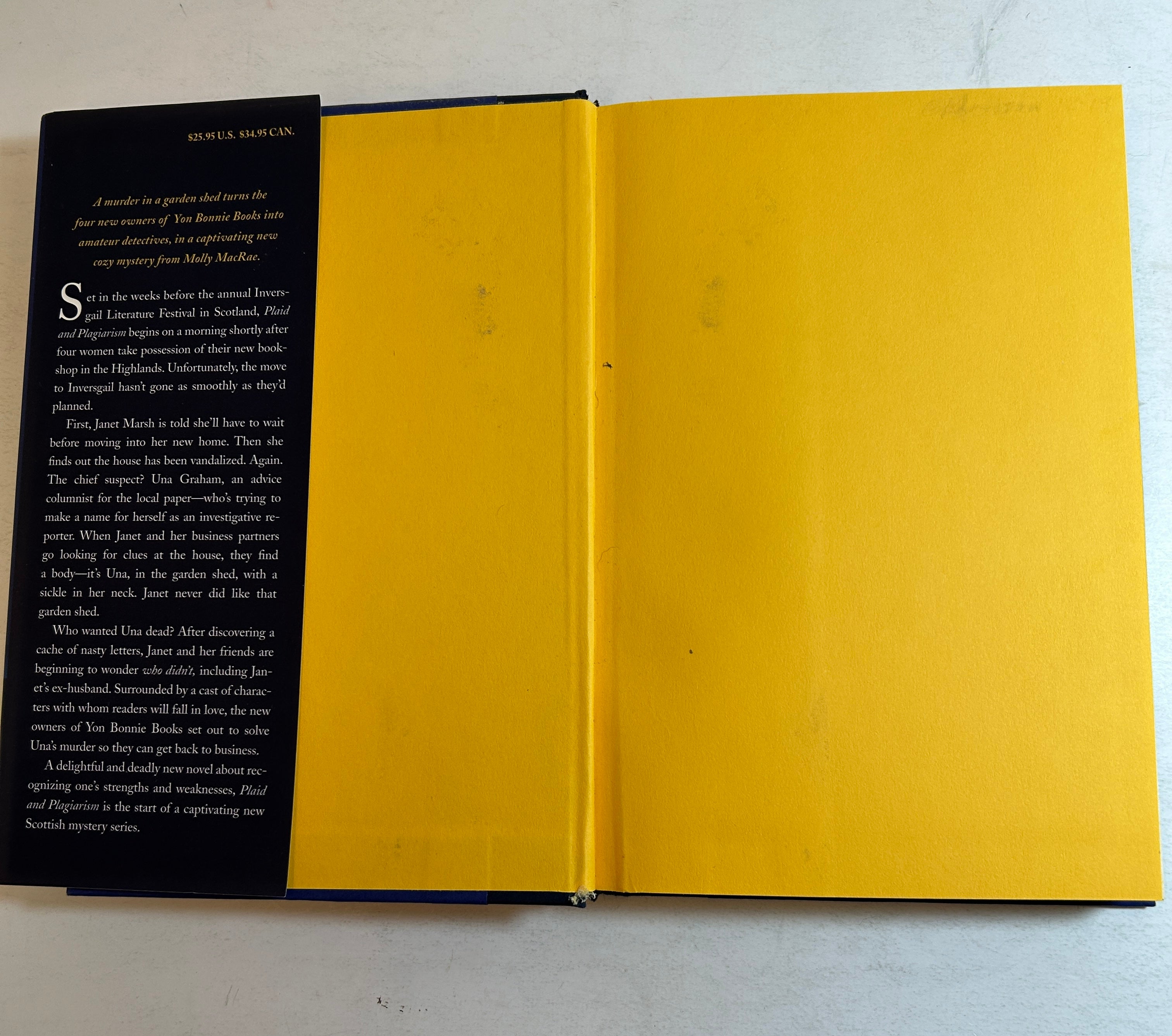 Lot of 2 Highland Bookshop Mysteries by Molly MacRae HCDJ