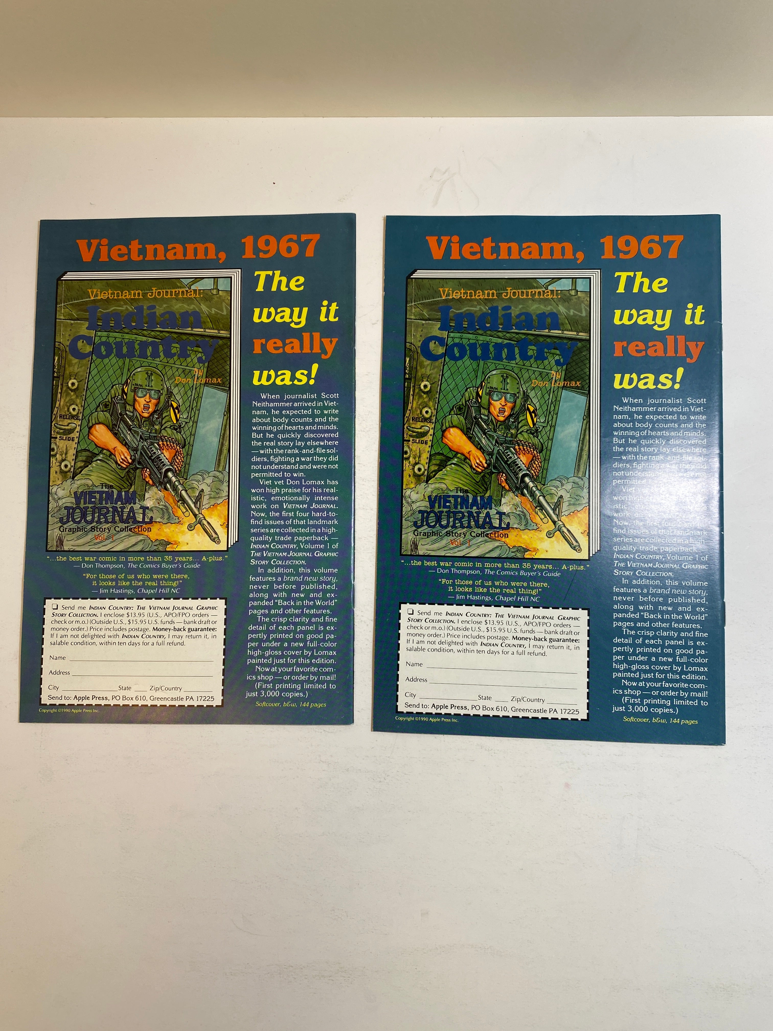 Lot of 2 Invasion 55 Apple Comics 1991
