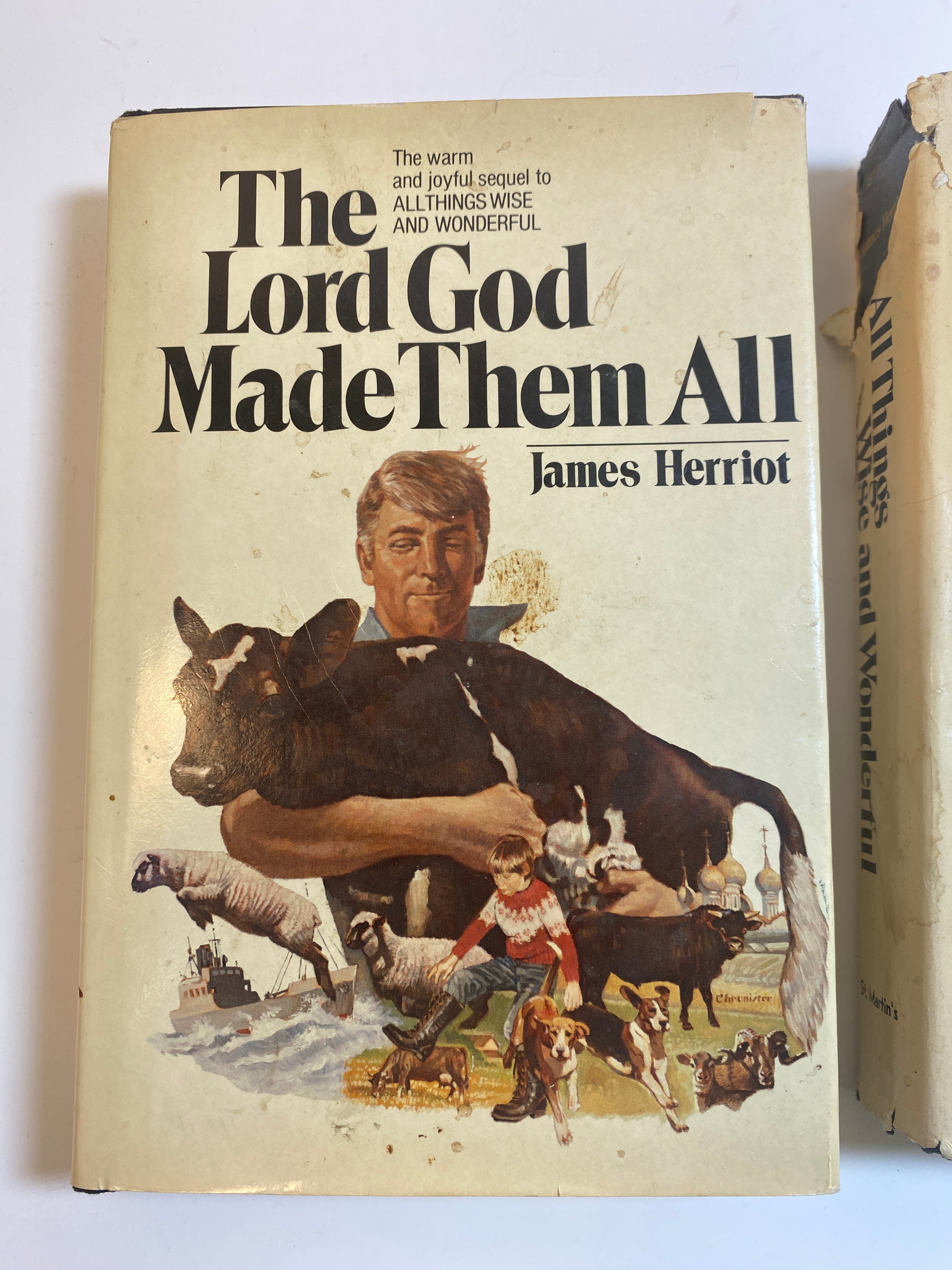 Lot of 2 James Herriot HCDJ Wise and Wonderful Lord God Made Them