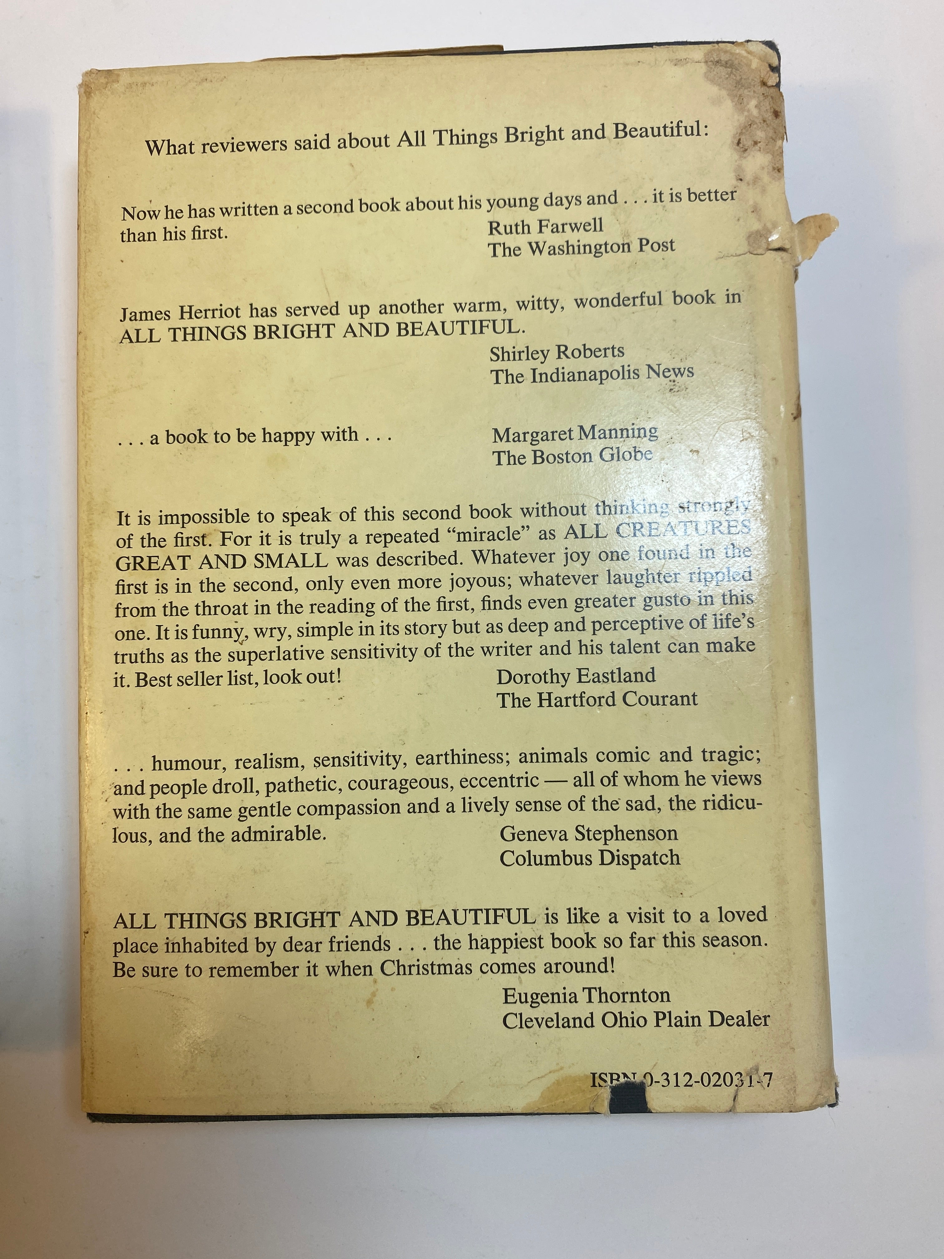 Lot of 2 James Herriot HCDJ Wise and Wonderful Lord God Made Them