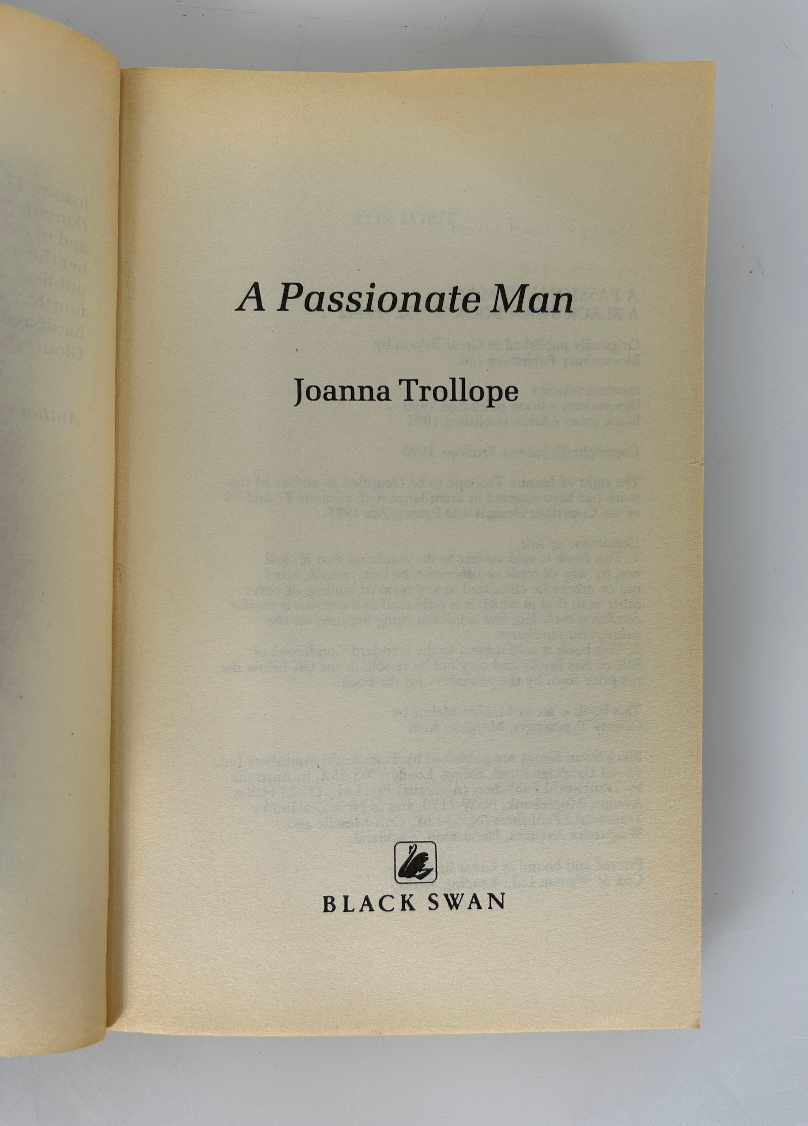 Lot of 2 Joanna Trollope UK Ed A Village Affair/A Passionate Man SC