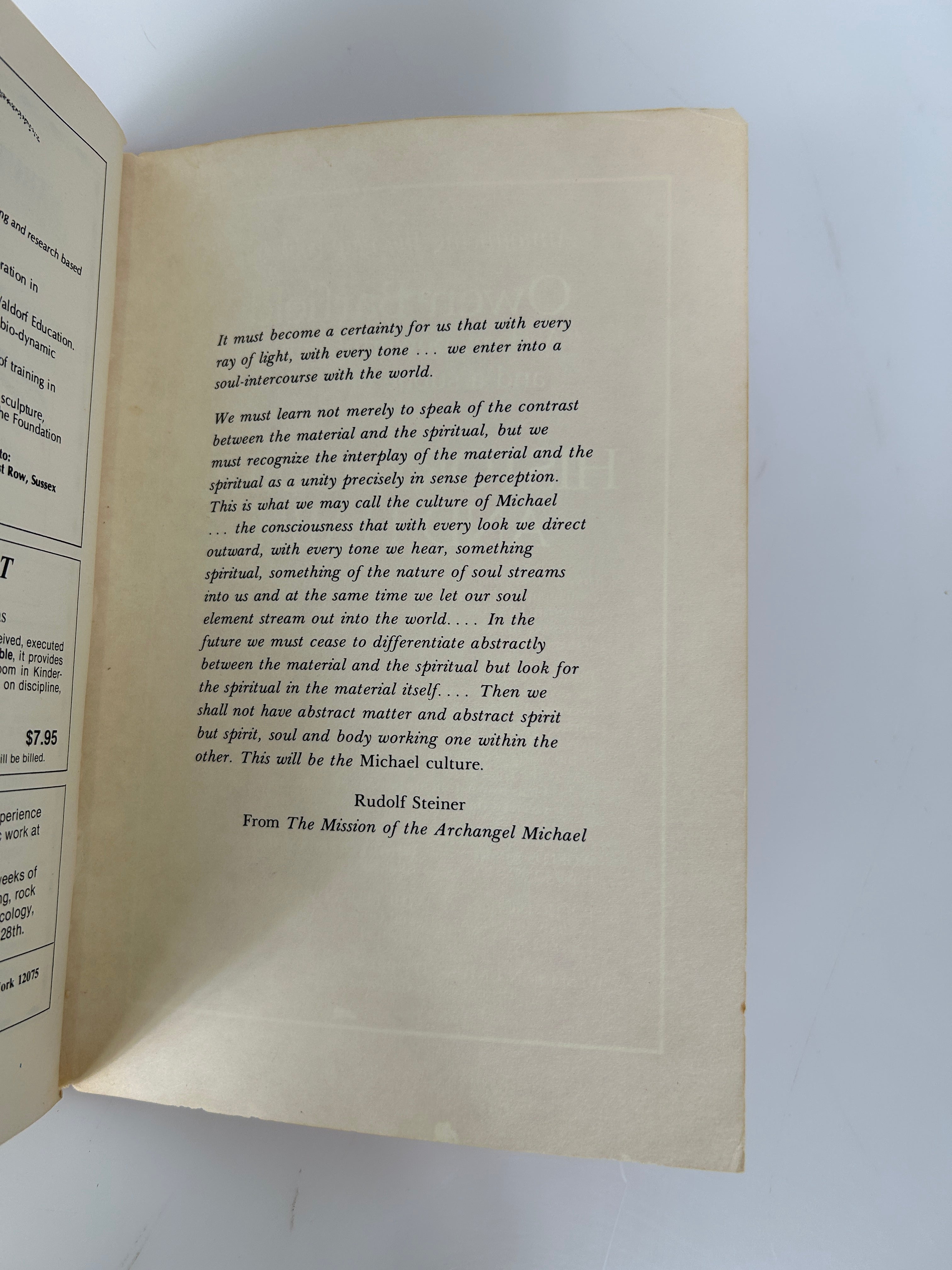 Lot of 2 Journal of Anthroposopy Autumn 1978-1979 SC