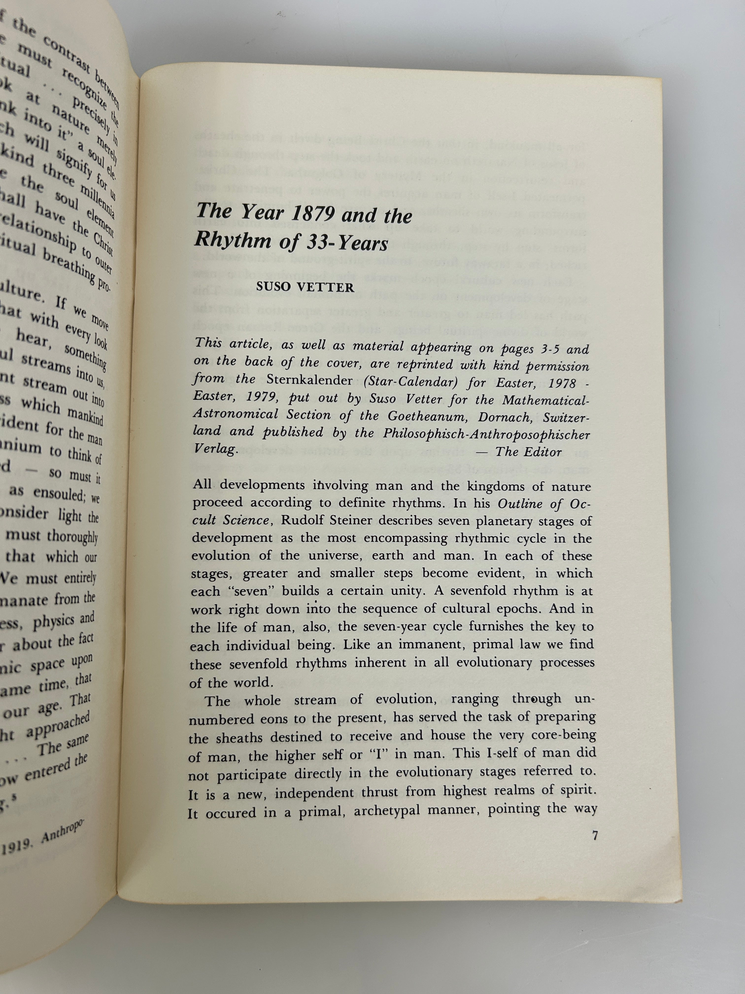 Lot of 2 Journal of Anthroposopy Autumn 1978-1979 SC