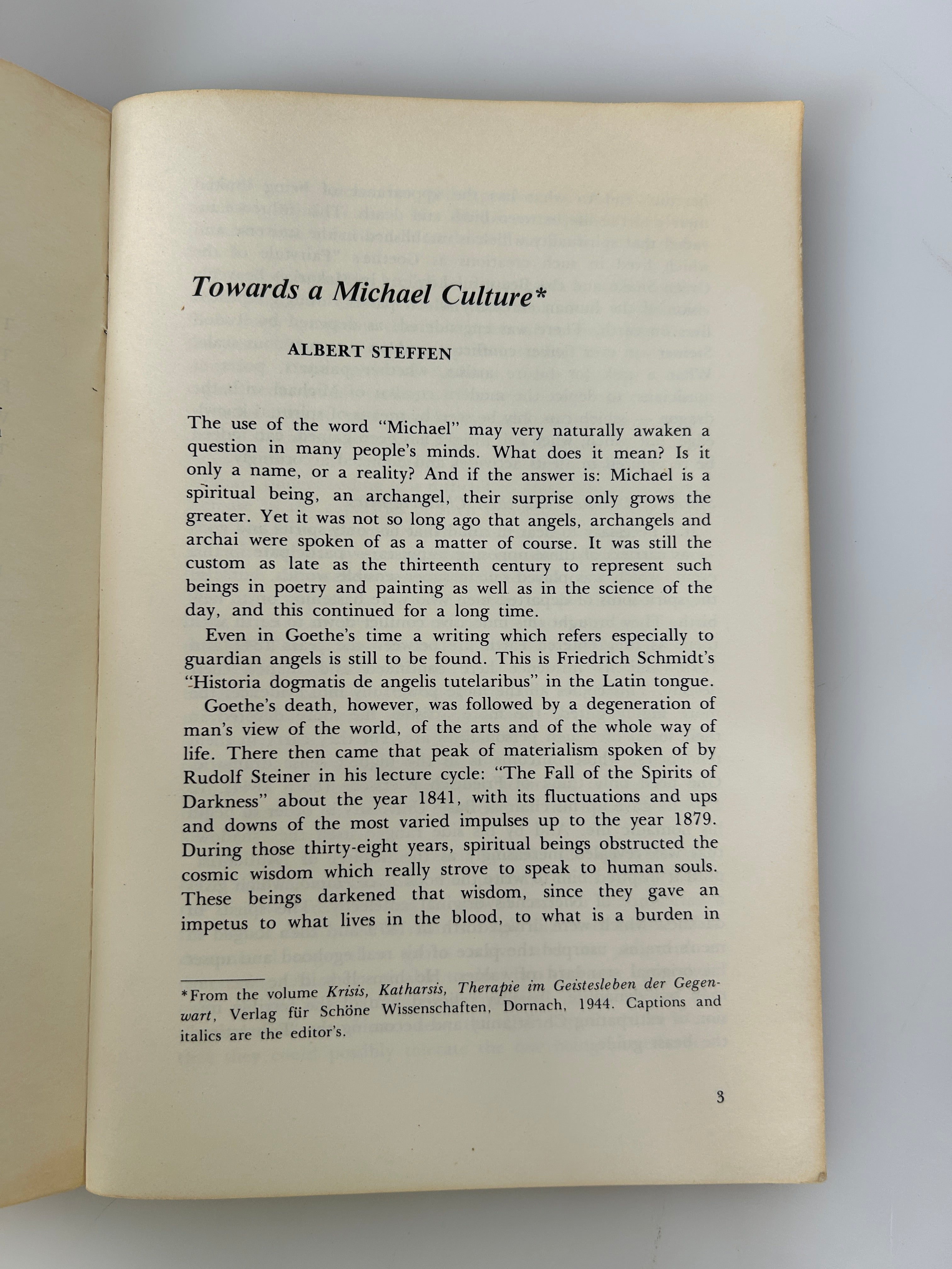 Lot of 2 Journal of Anthroposopy Autumn 1978-1979 SC