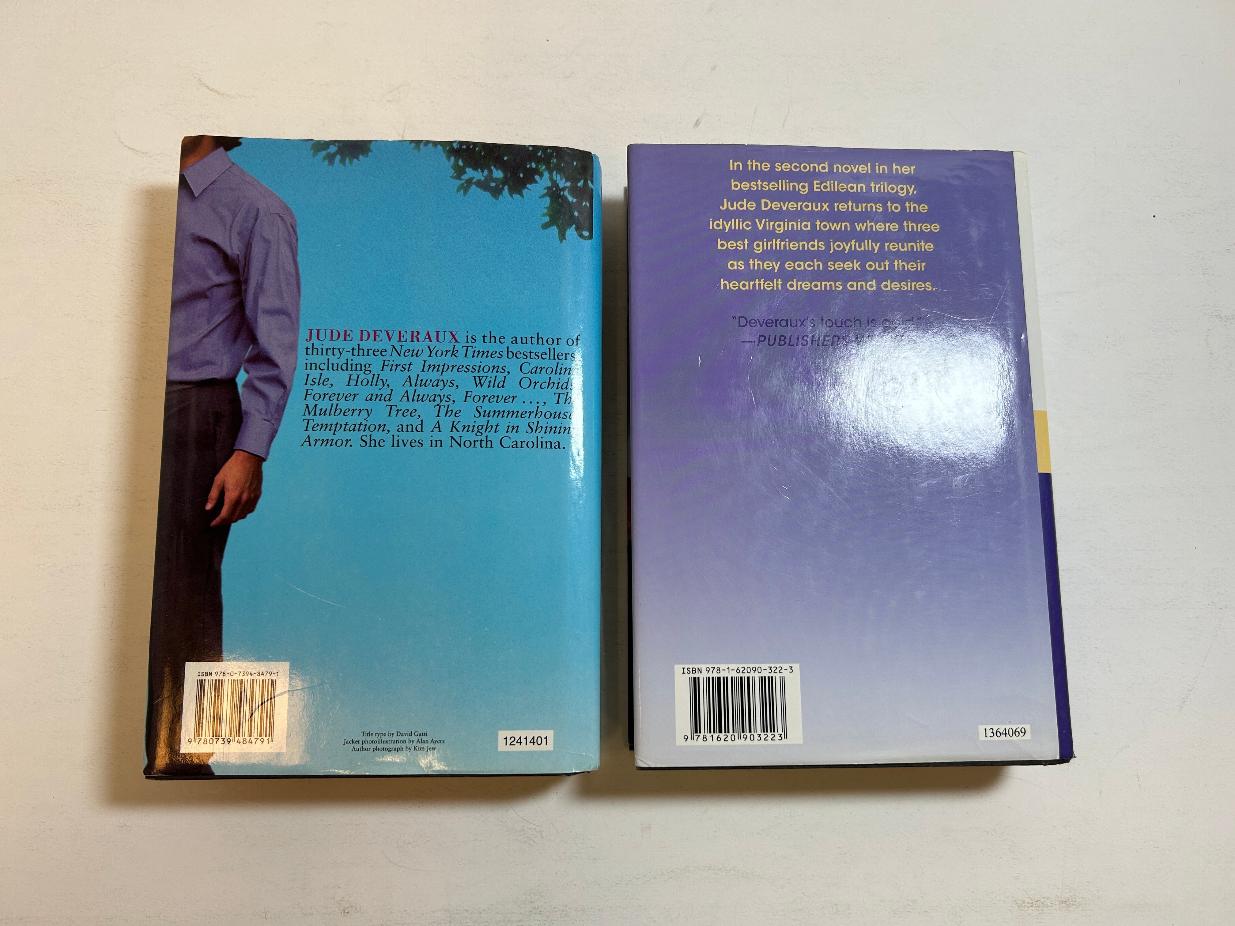 Lot of 2 LARGE PRINT Jude Deveraux Hardcover Romance HCDJ