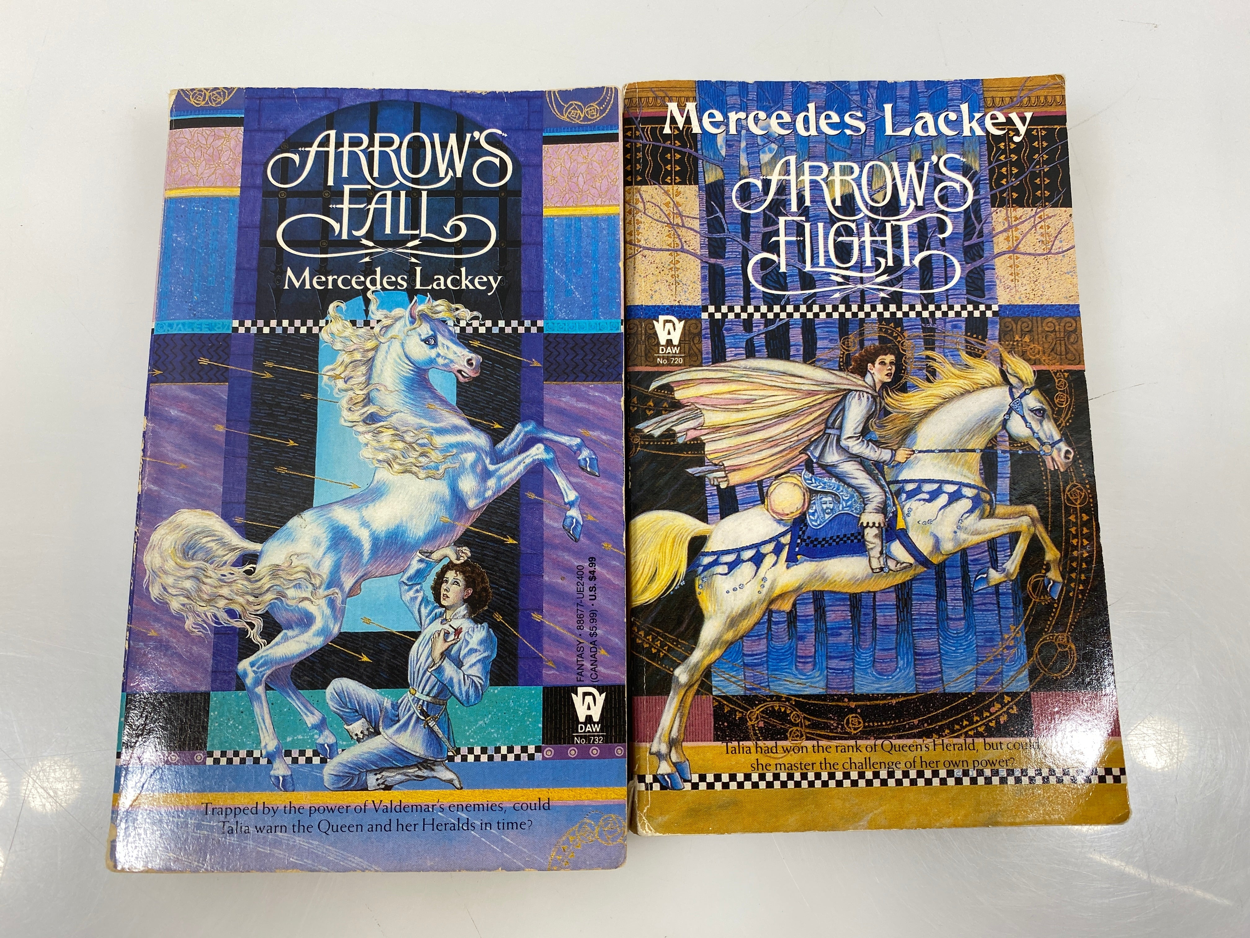 Lot of 2 Mercedes Lackey Arrows Series paperbacks 1987-1988