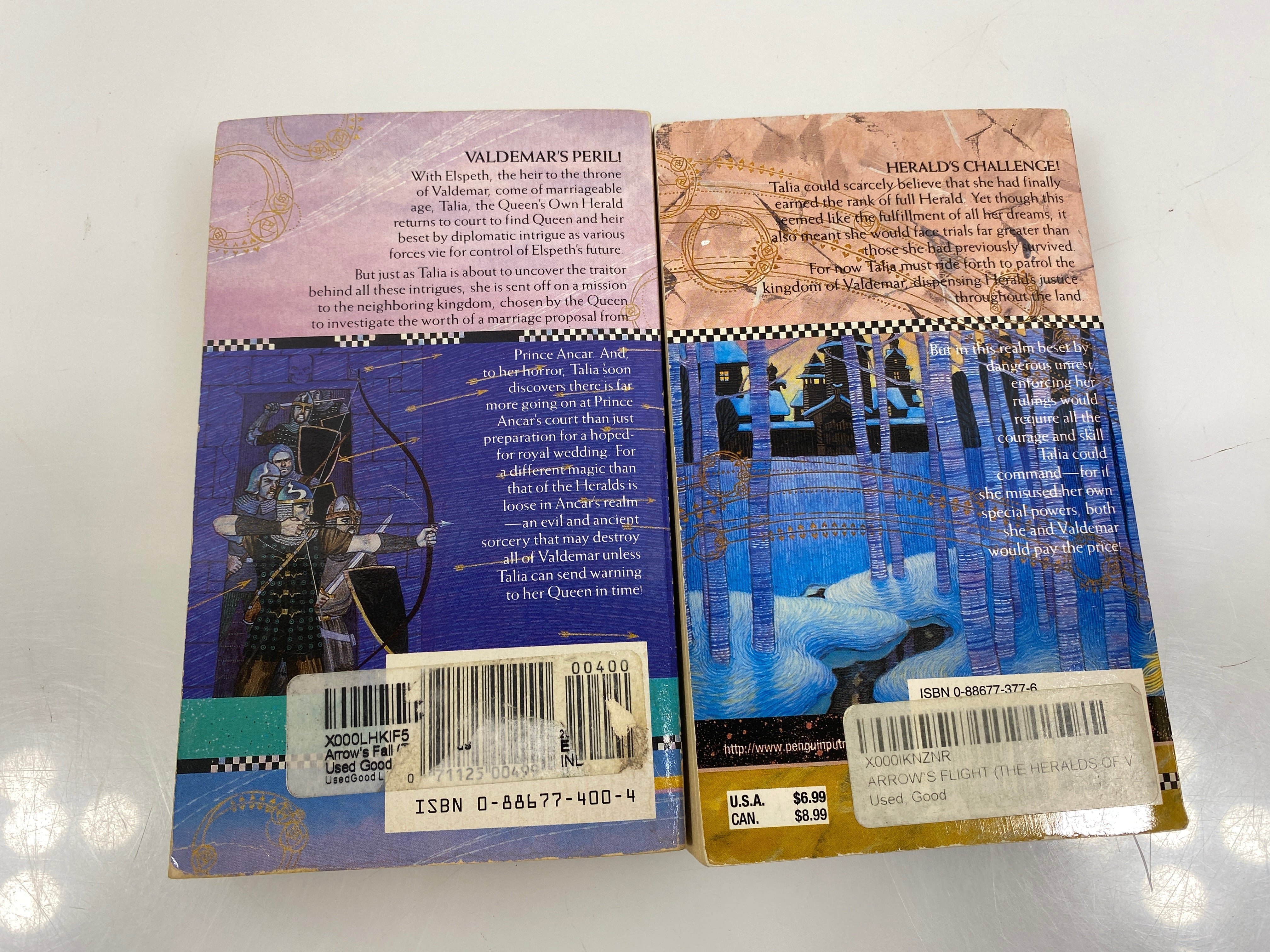 Lot of 2 Mercedes Lackey Arrows Series paperbacks 1987-1988