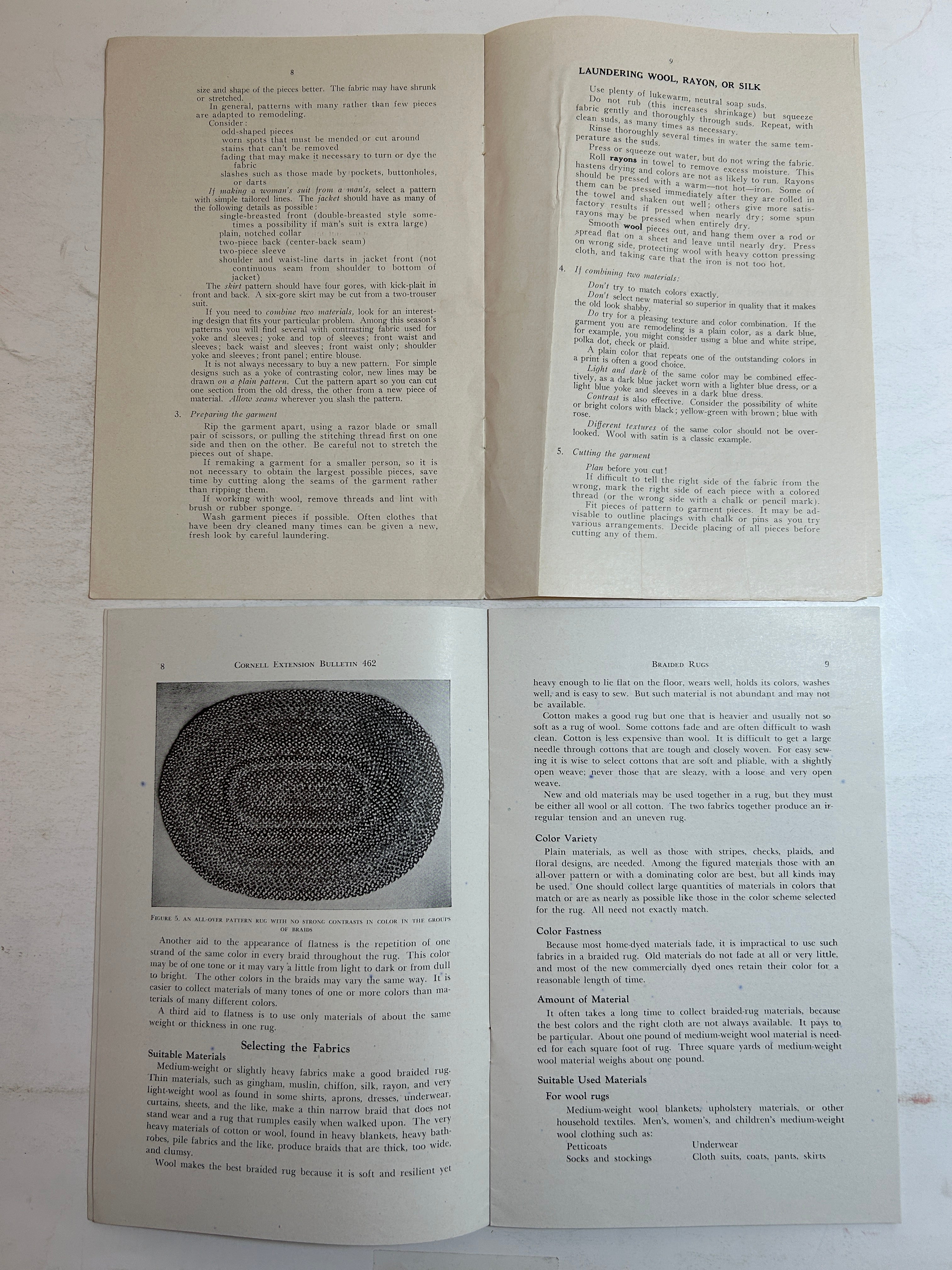 Lot of 2 Michigan State College (MSU) Extension Bulletins 1942/1947