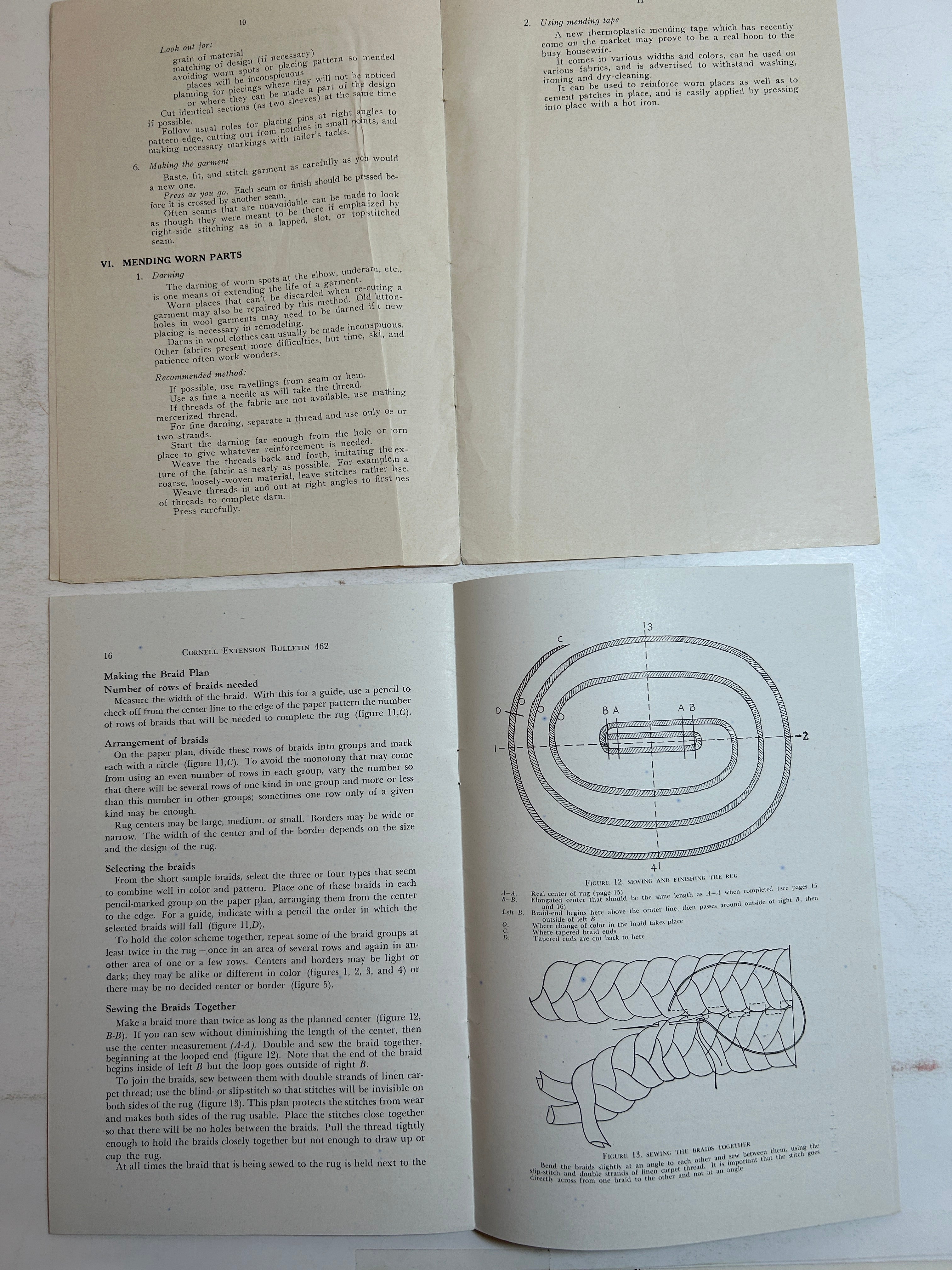 Lot of 2 Michigan State College (MSU) Extension Bulletins 1942/1947