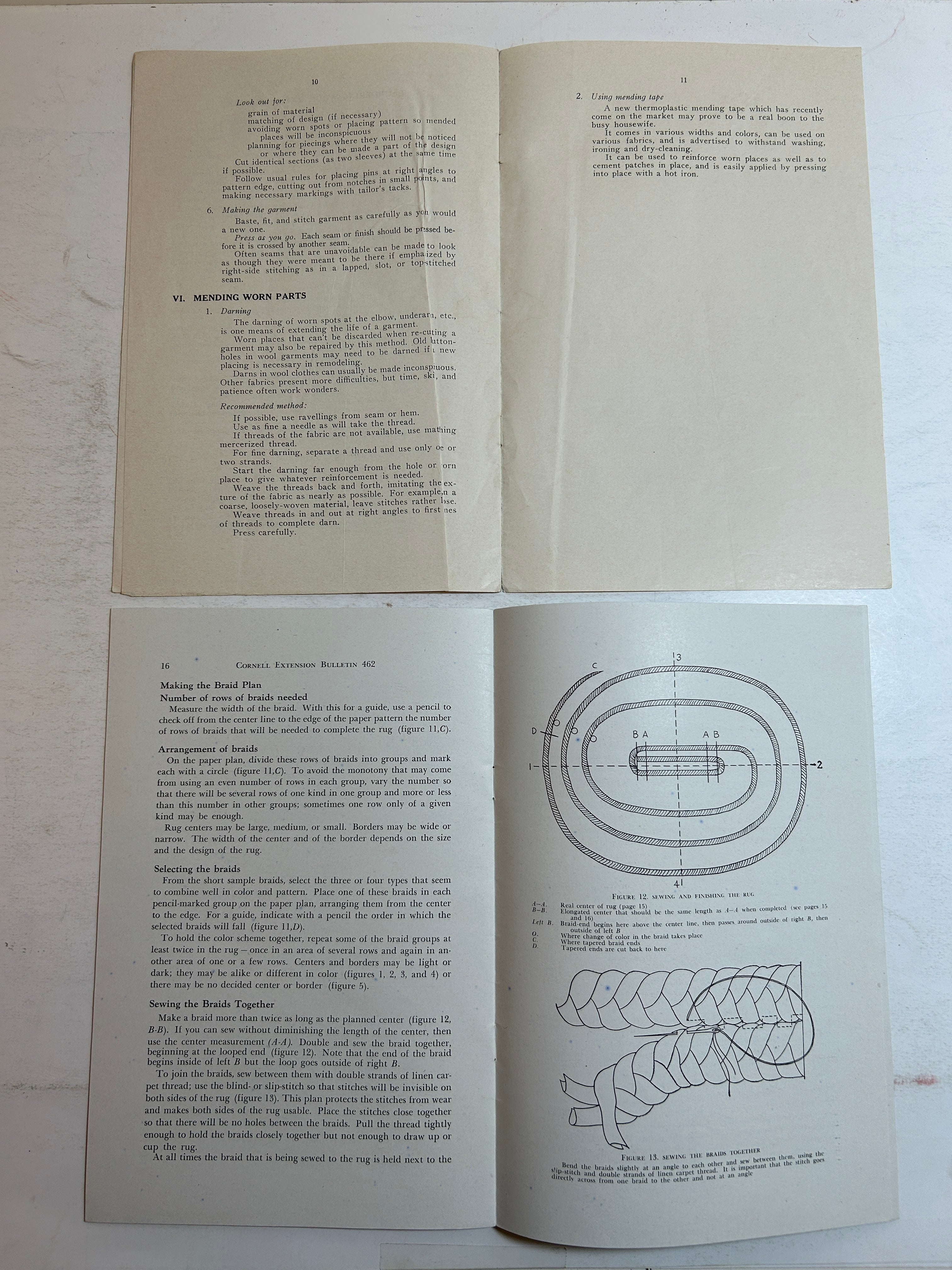 Lot of 2 Michigan State College (MSU) Extension Bulletins 1942/1947