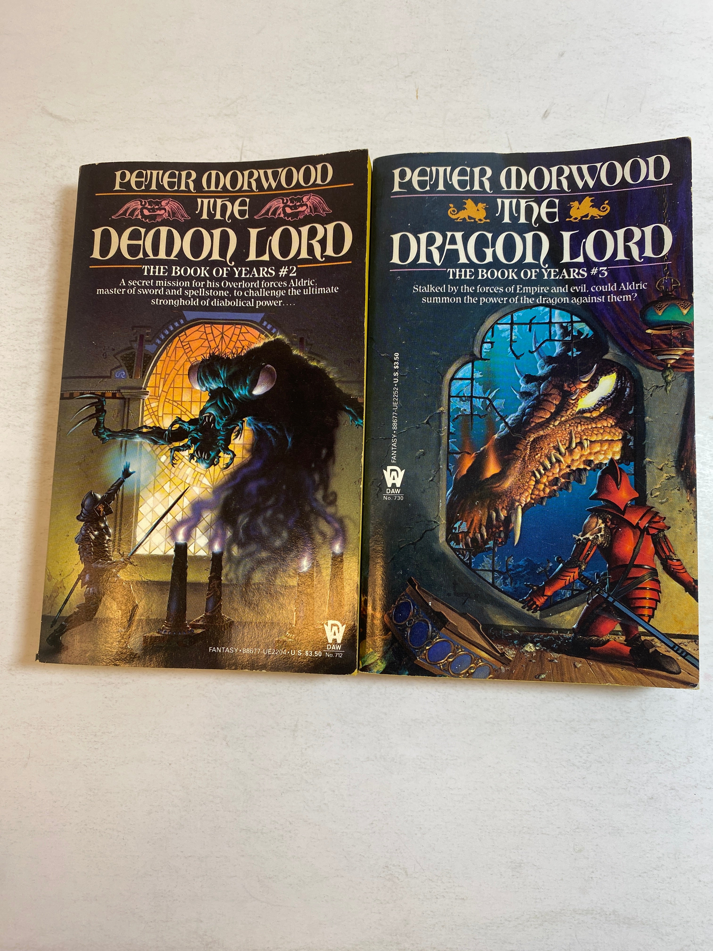 Lot of 2 Peter Morwood Book of Years 2, 3 1986-1987