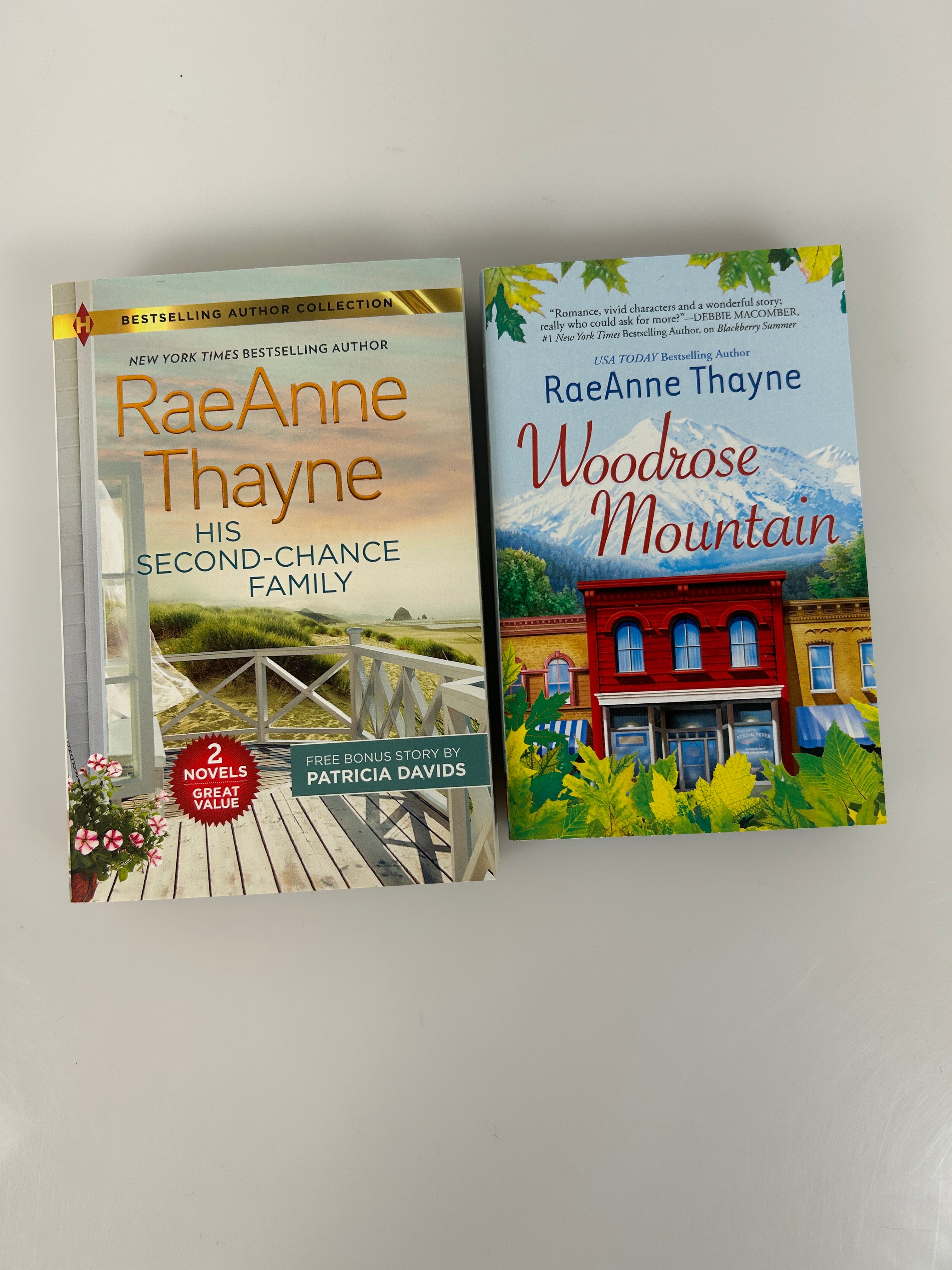 Lot of 2 RaeAnne Thayne Woodrose Moutain/His Second-Chance Family SC