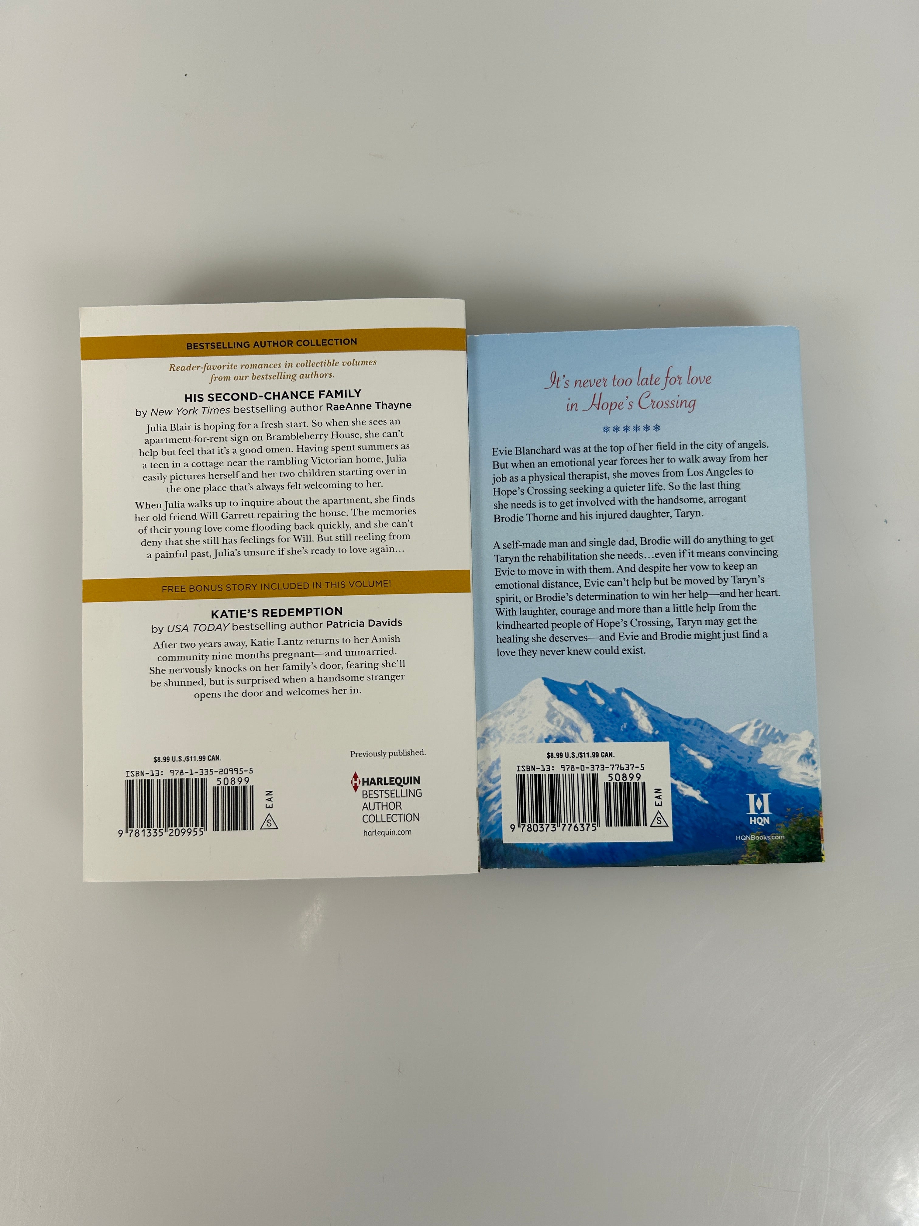 Lot of 2 RaeAnne Thayne Woodrose Moutain/His Second-Chance Family SC