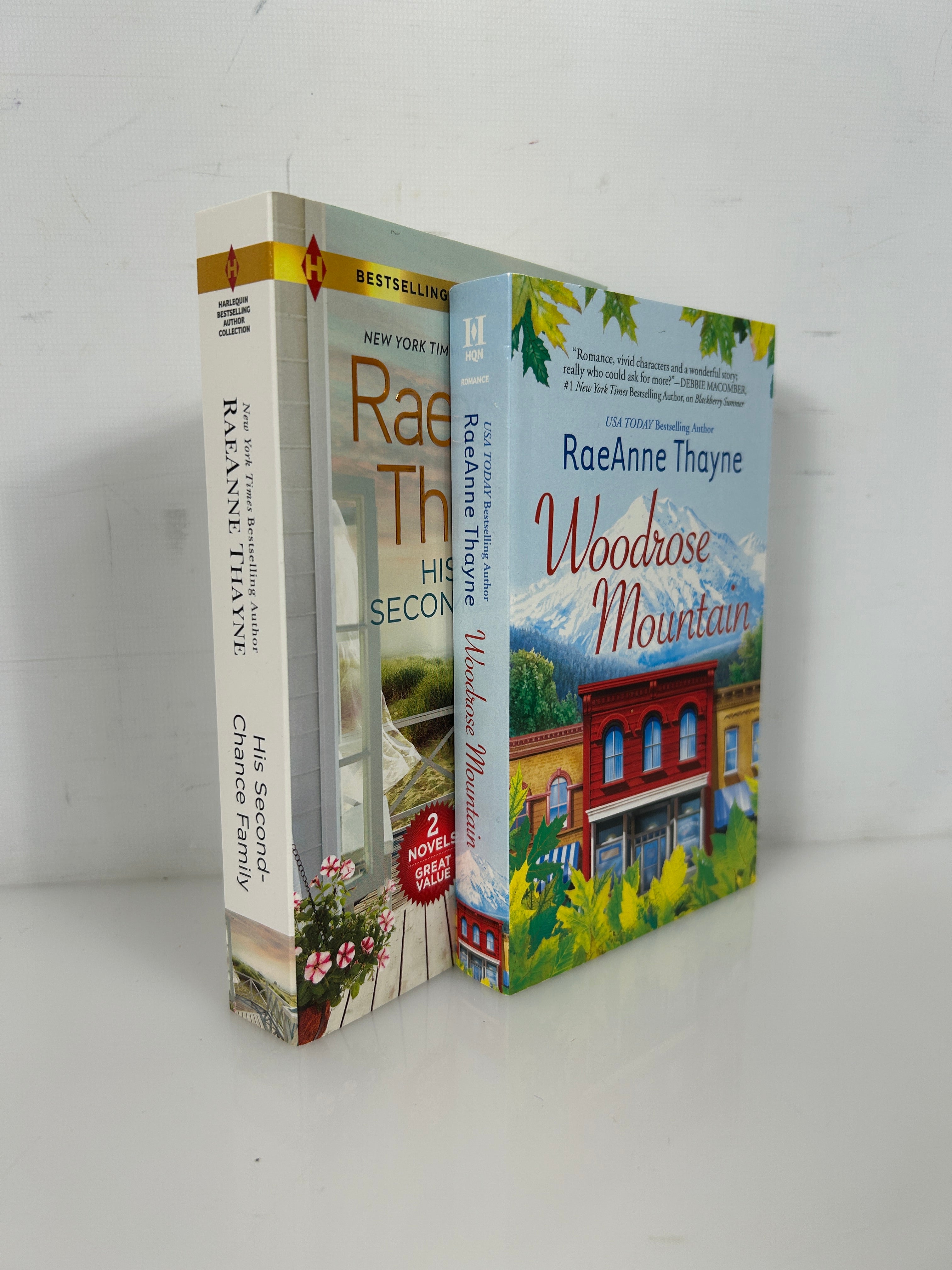 Lot of 2 RaeAnne Thayne Woodrose Moutain/His Second-Chance Family SC