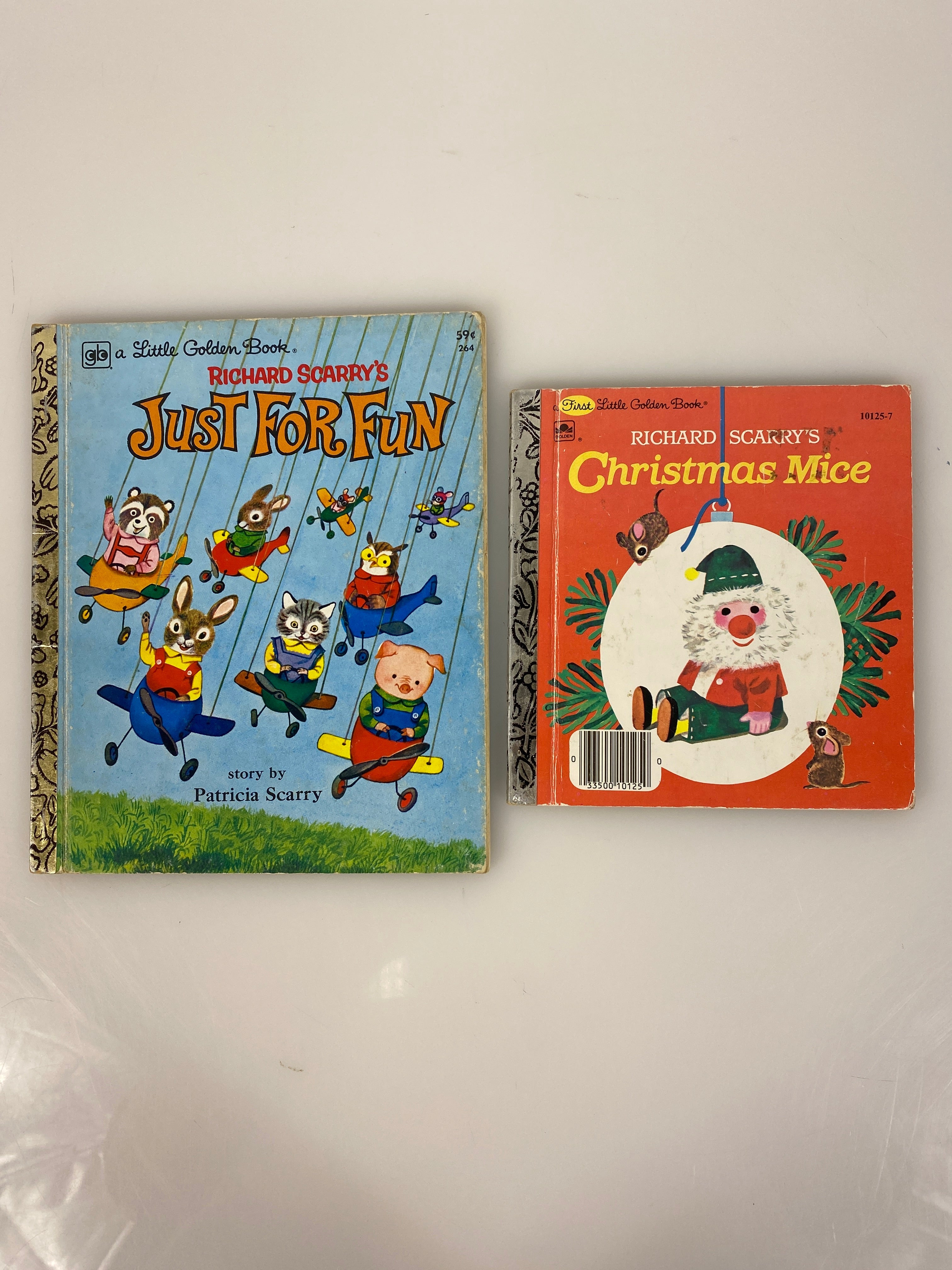 Lot of 2 Richard Scarry Little Golden Books 1965-1978