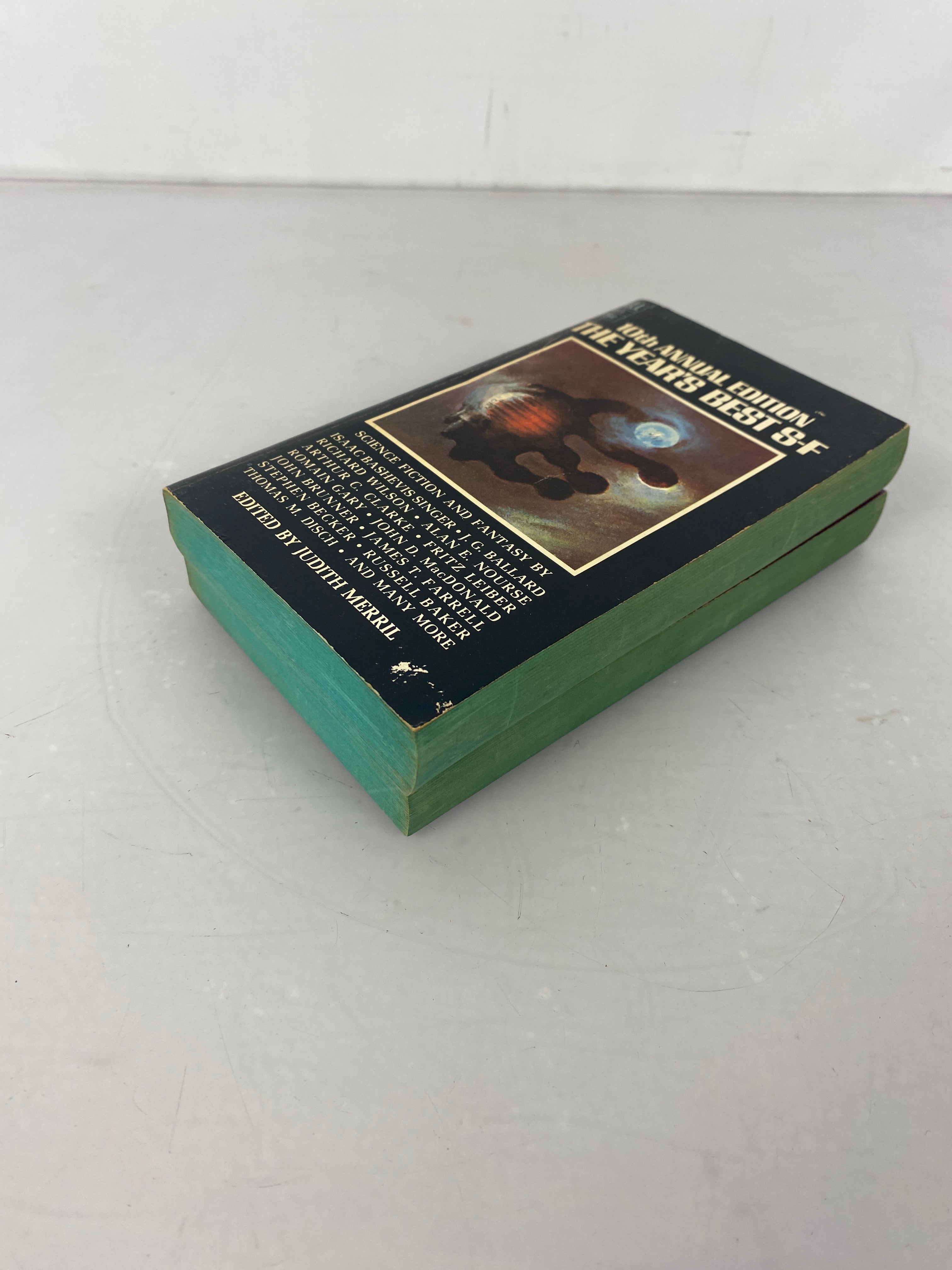 Lot of 2 Science Fiction Annual Year's Best S-F Judith Merrill 1966, 1967