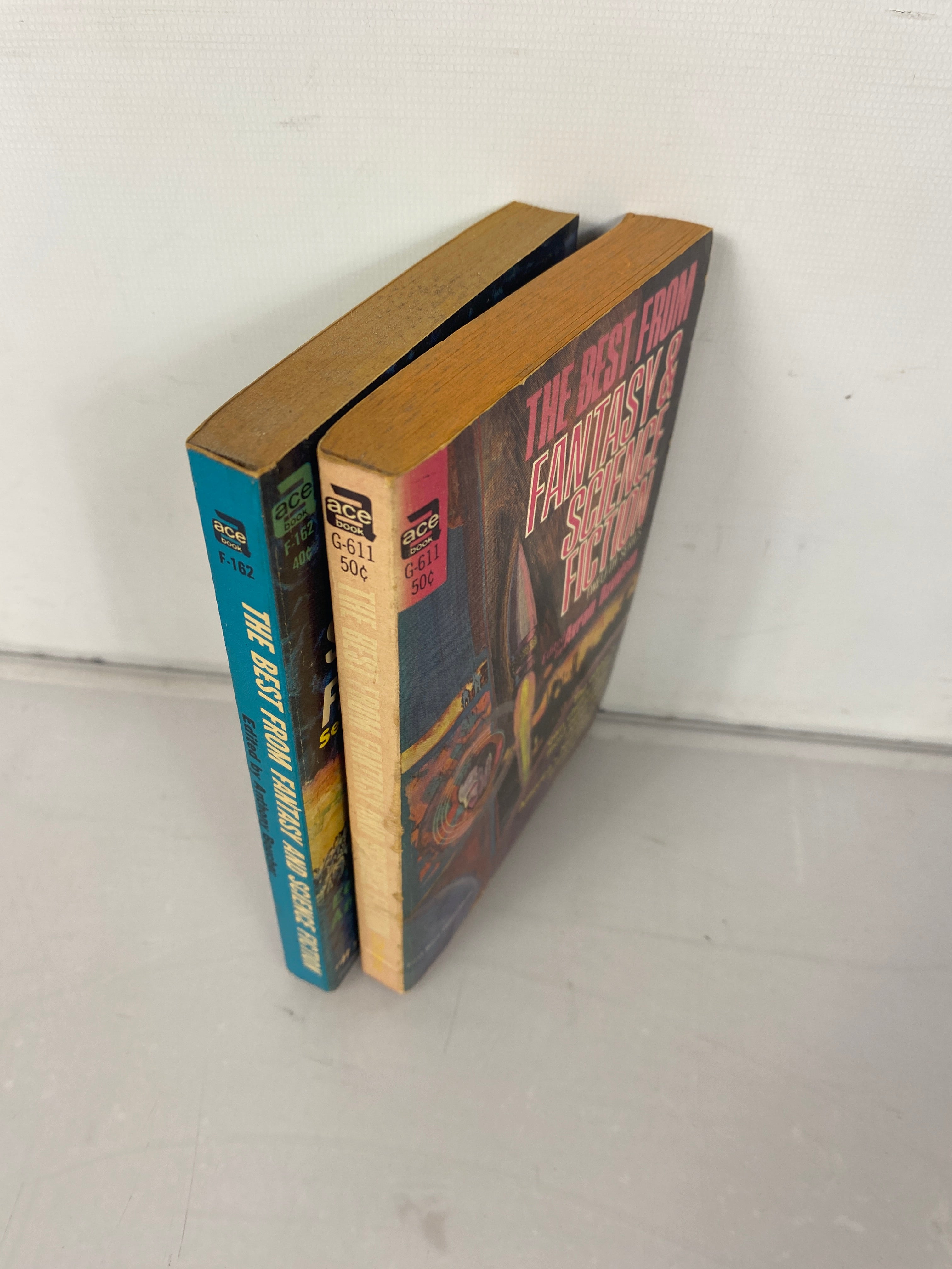 Lot of 2 Science Fiction paperbacks Best from Fantasy and Science Fiction 1958-1963