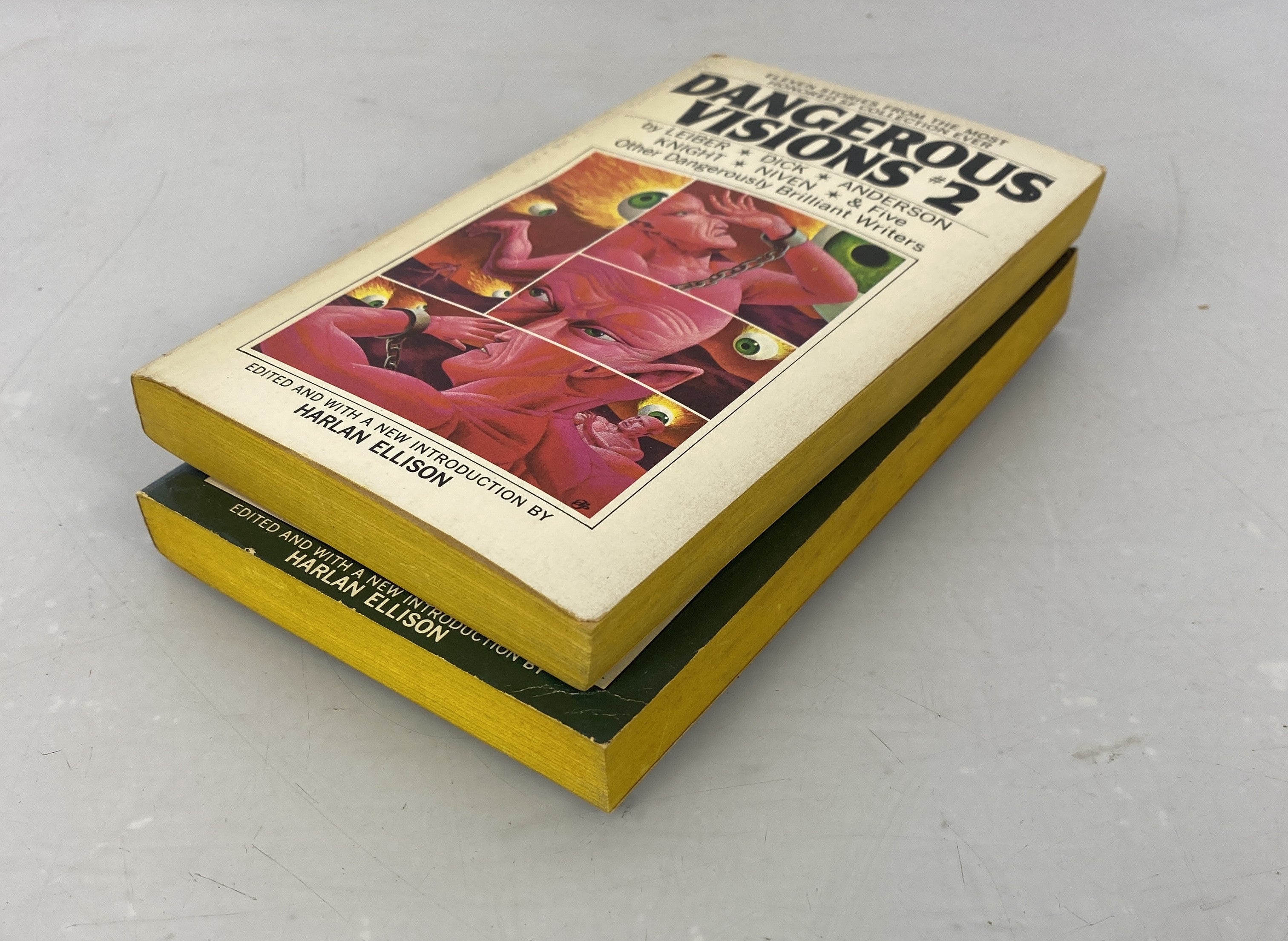 Lot of 2 Science Fiction Paperbacks Dangerous Visions 2 and 3 1969