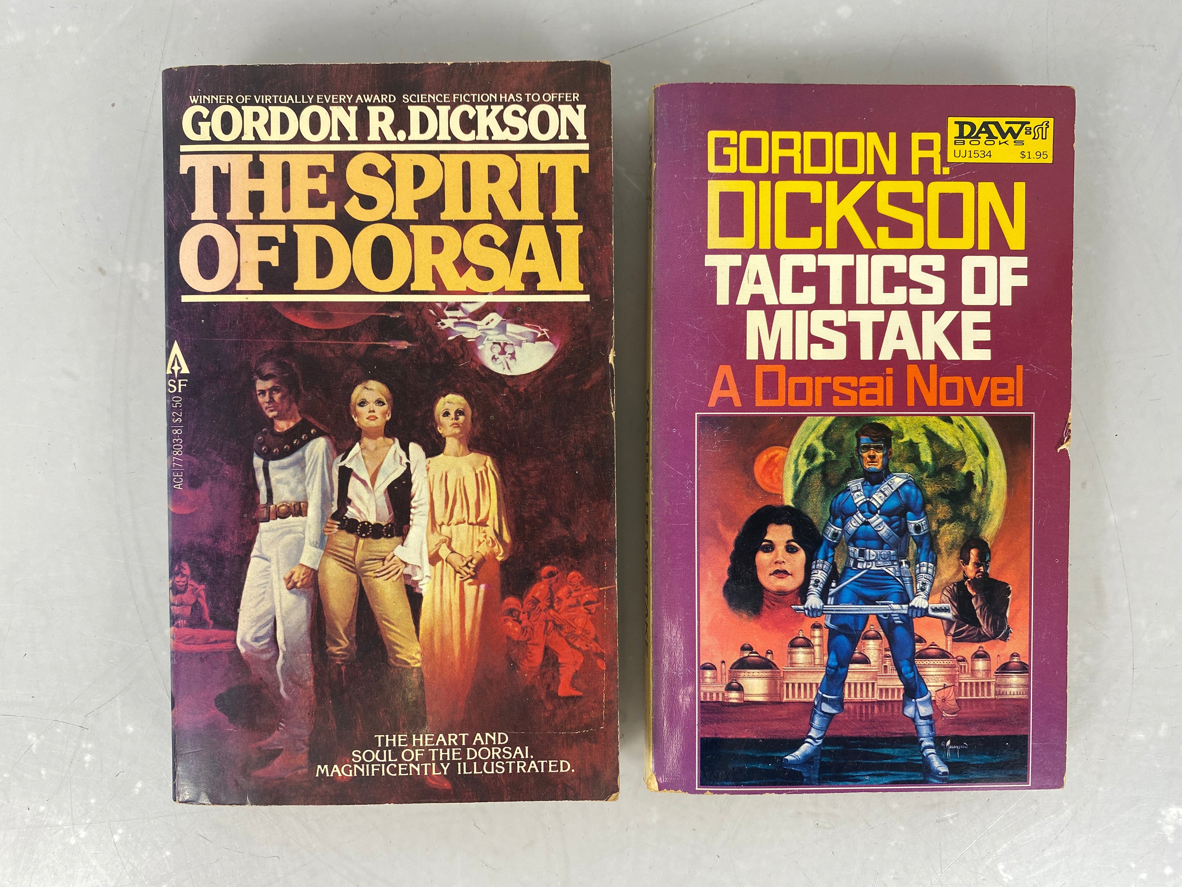 Lot of 2 Science Fiction Paperbacks Gordon Dickson 1972-1980