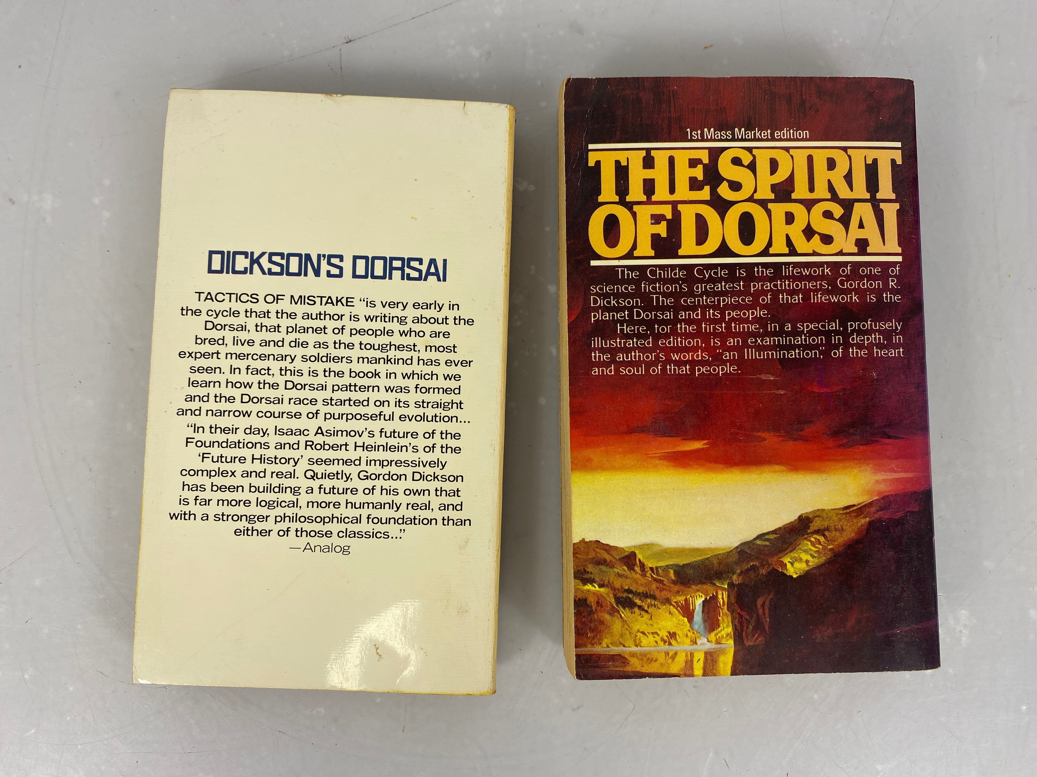Lot of 2 Science Fiction Paperbacks Gordon Dickson 1972-1980